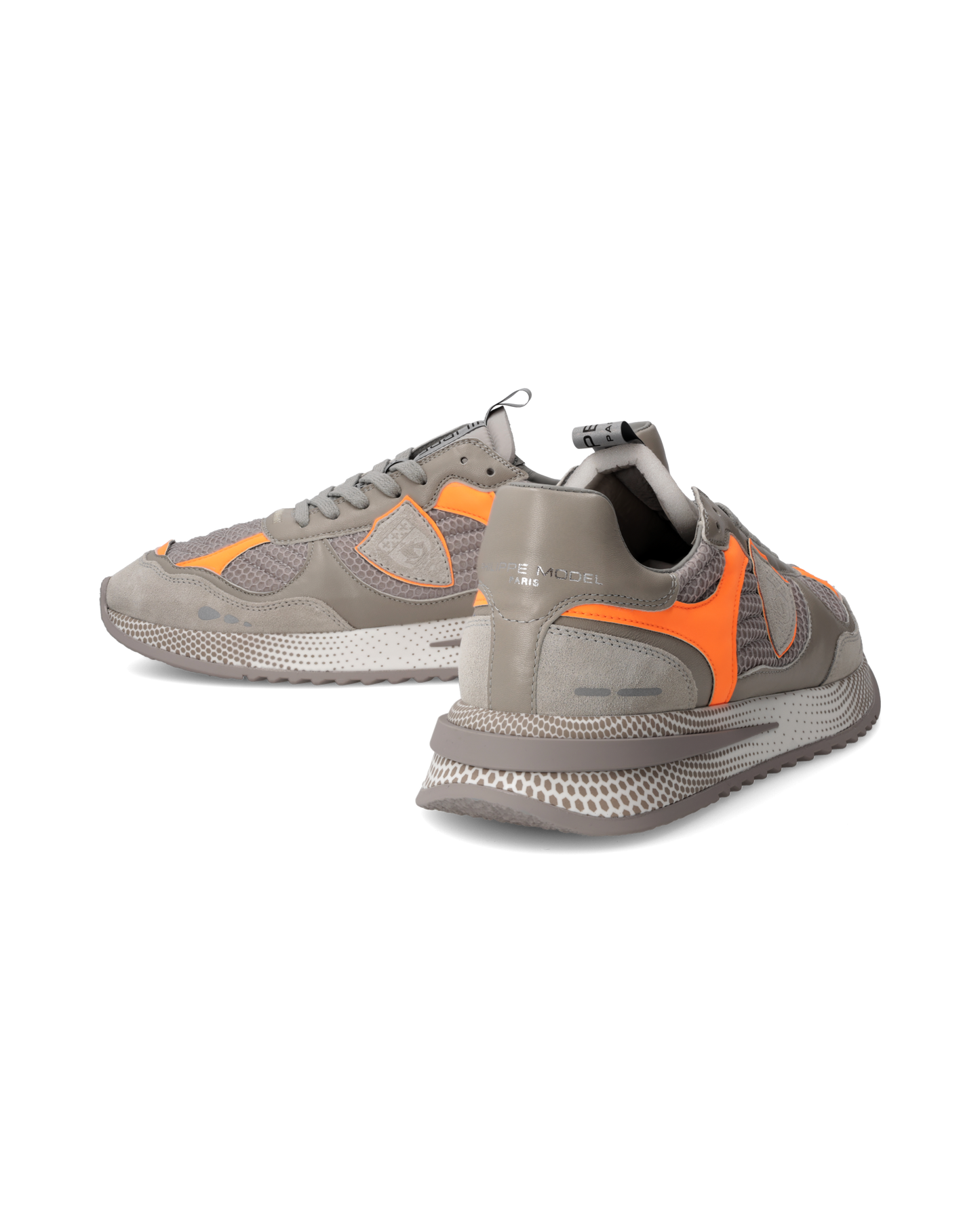 Baskets Olympique Running Homme, Gris et Orange