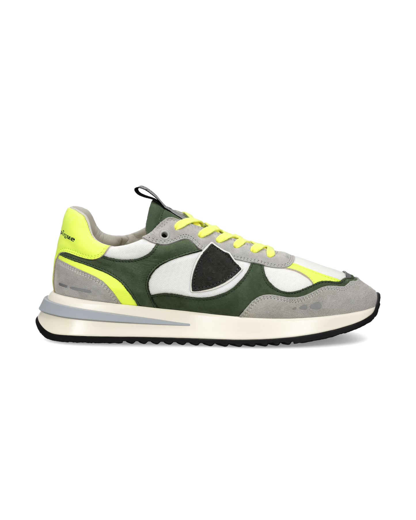 Herensneakers Olympique, Wit Groen Neon Geel