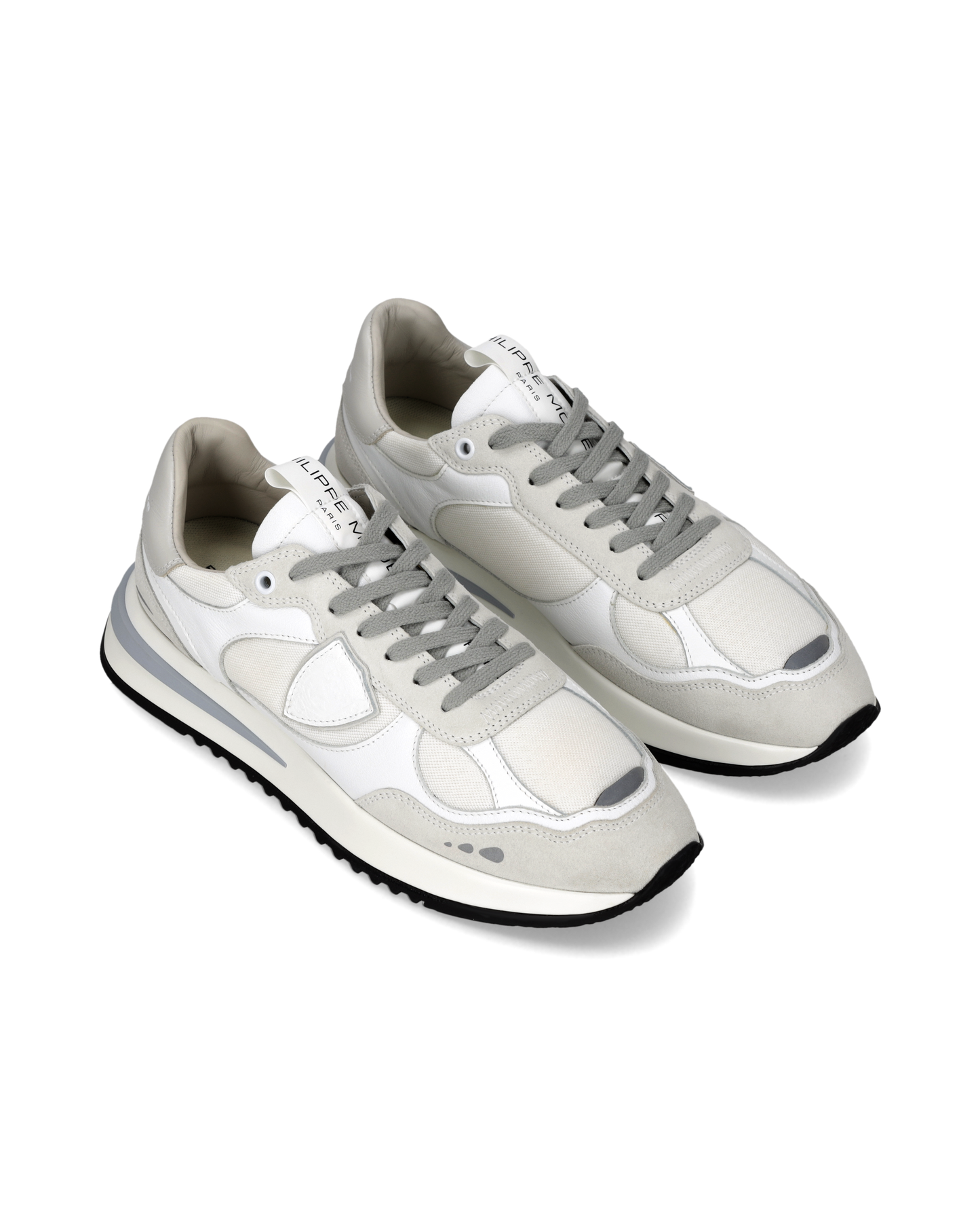 Sneakers Olympique Uomo, Bianco Grigio