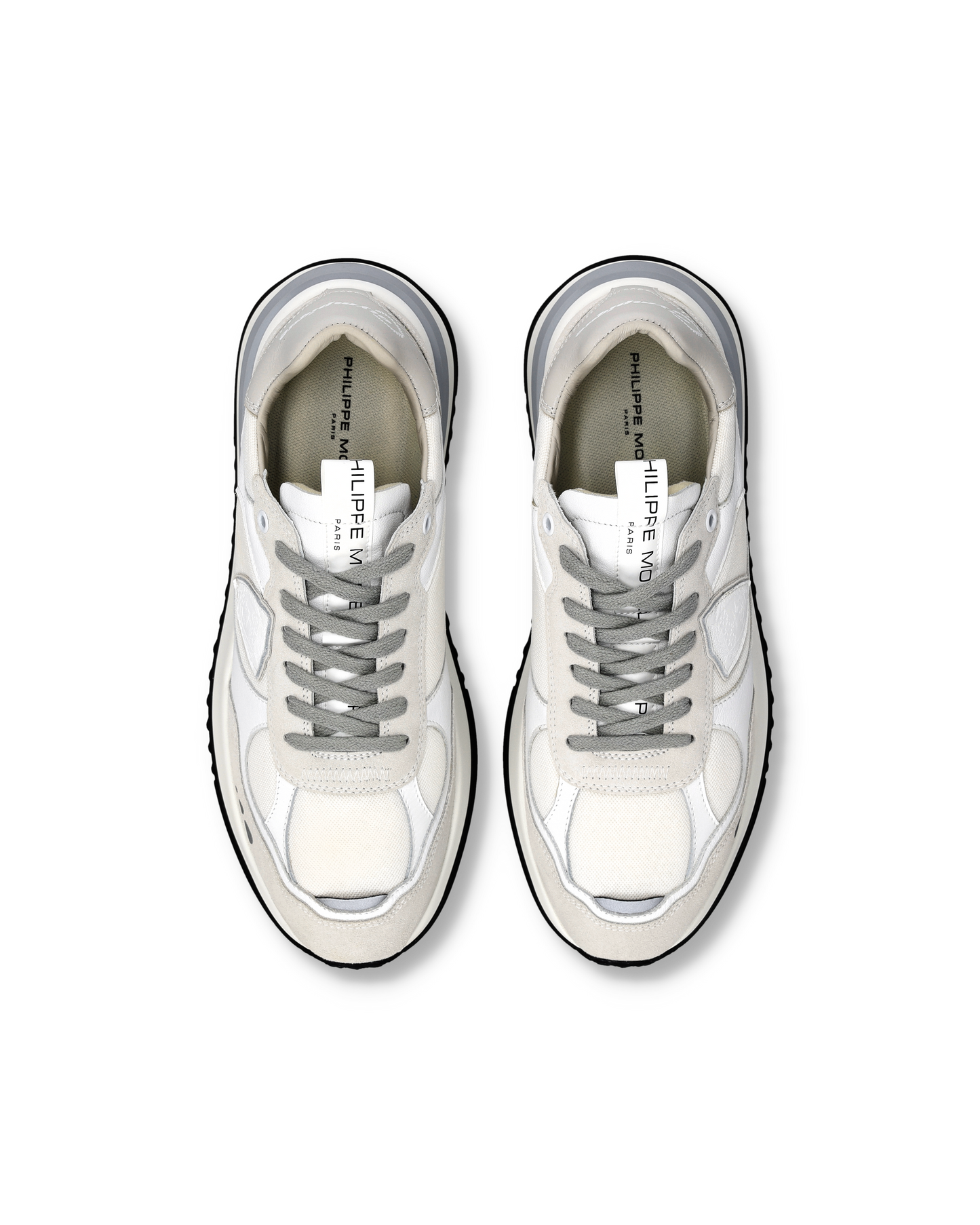 Sneakers Olympique Uomo, Bianco Grigio