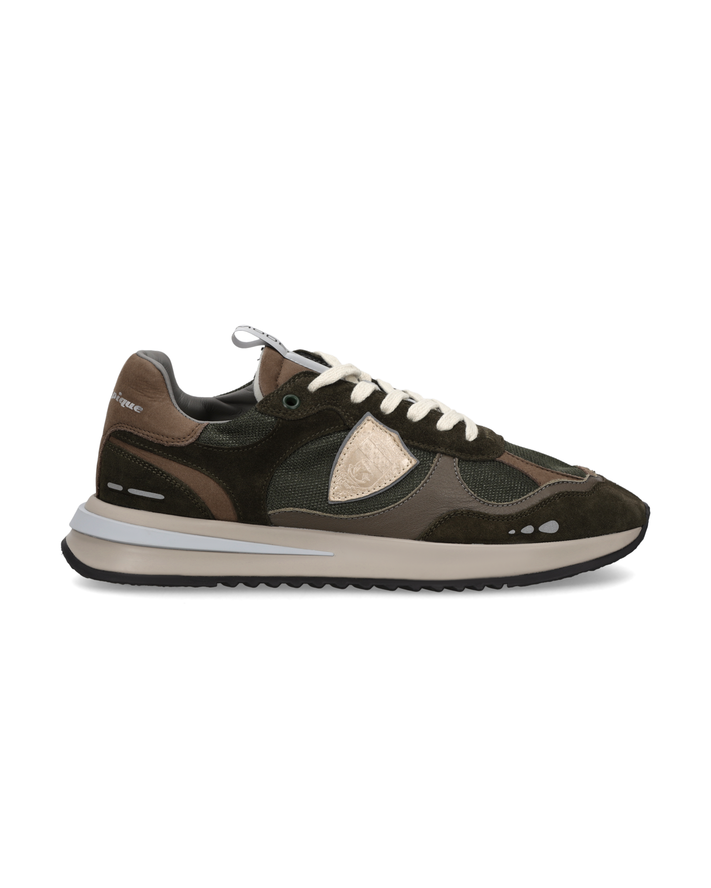 Zapatilla Olympique Para Hombre, Verde Militar Marrón