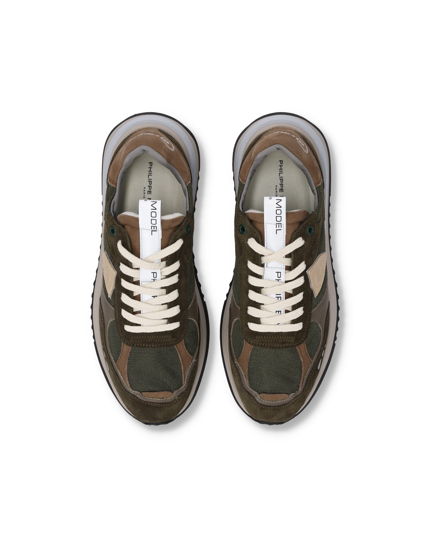 Zapatilla Olympique Para Hombre, Verde Militar Marrón