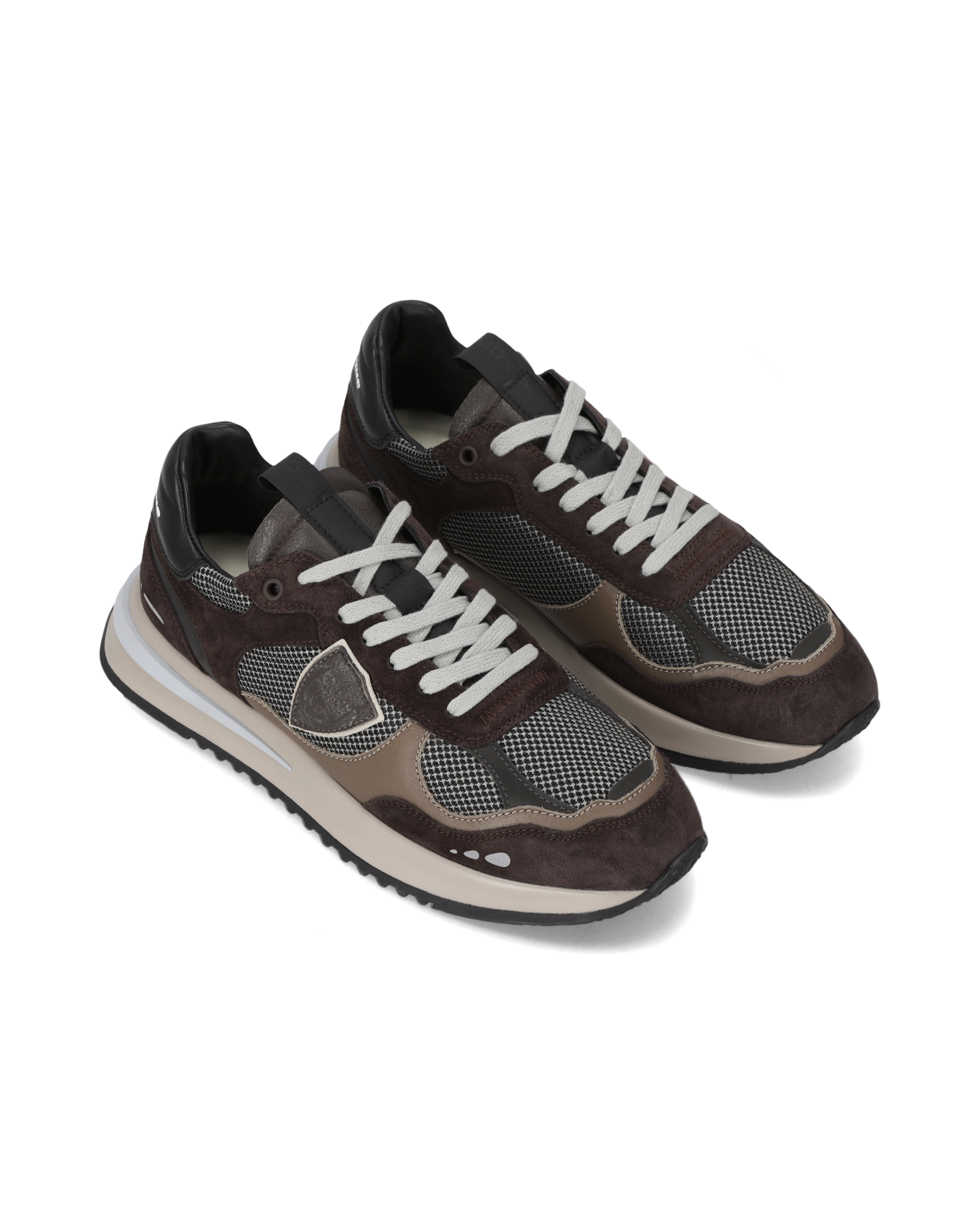 Sneakers Olympique Uomo, Marrone Nero Grigio