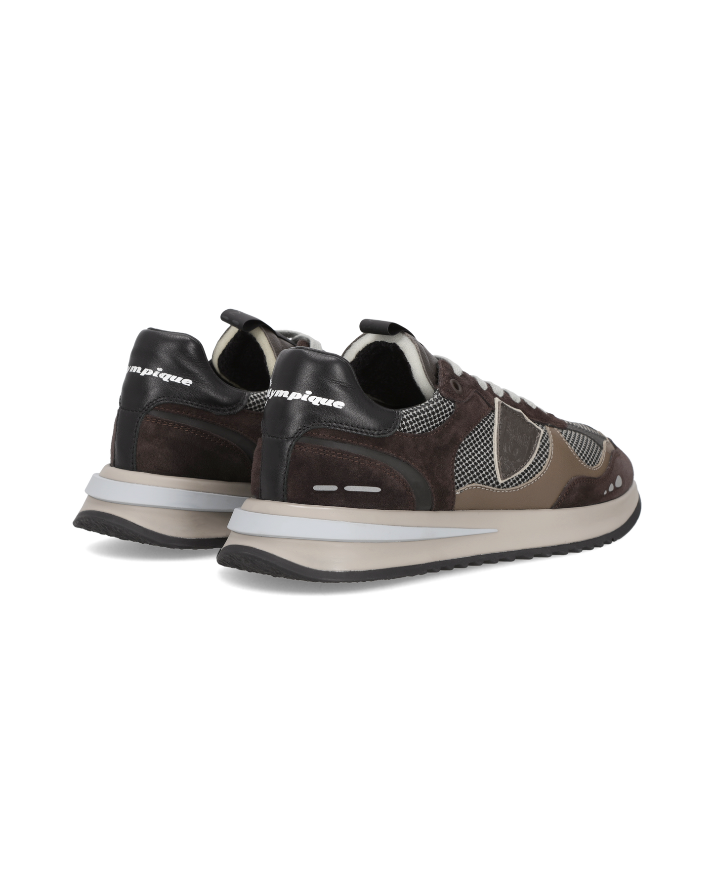 Sneakers Olympique Uomo, Marrone Nero Grigio