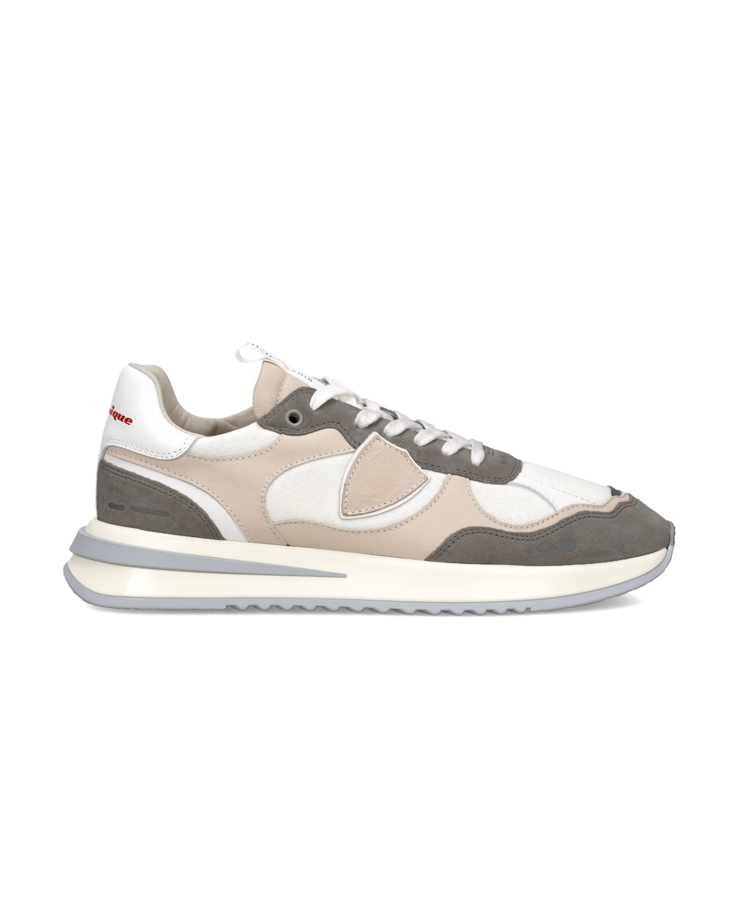 Sneakers Olympique Uomo, Bianco Antracite Beige