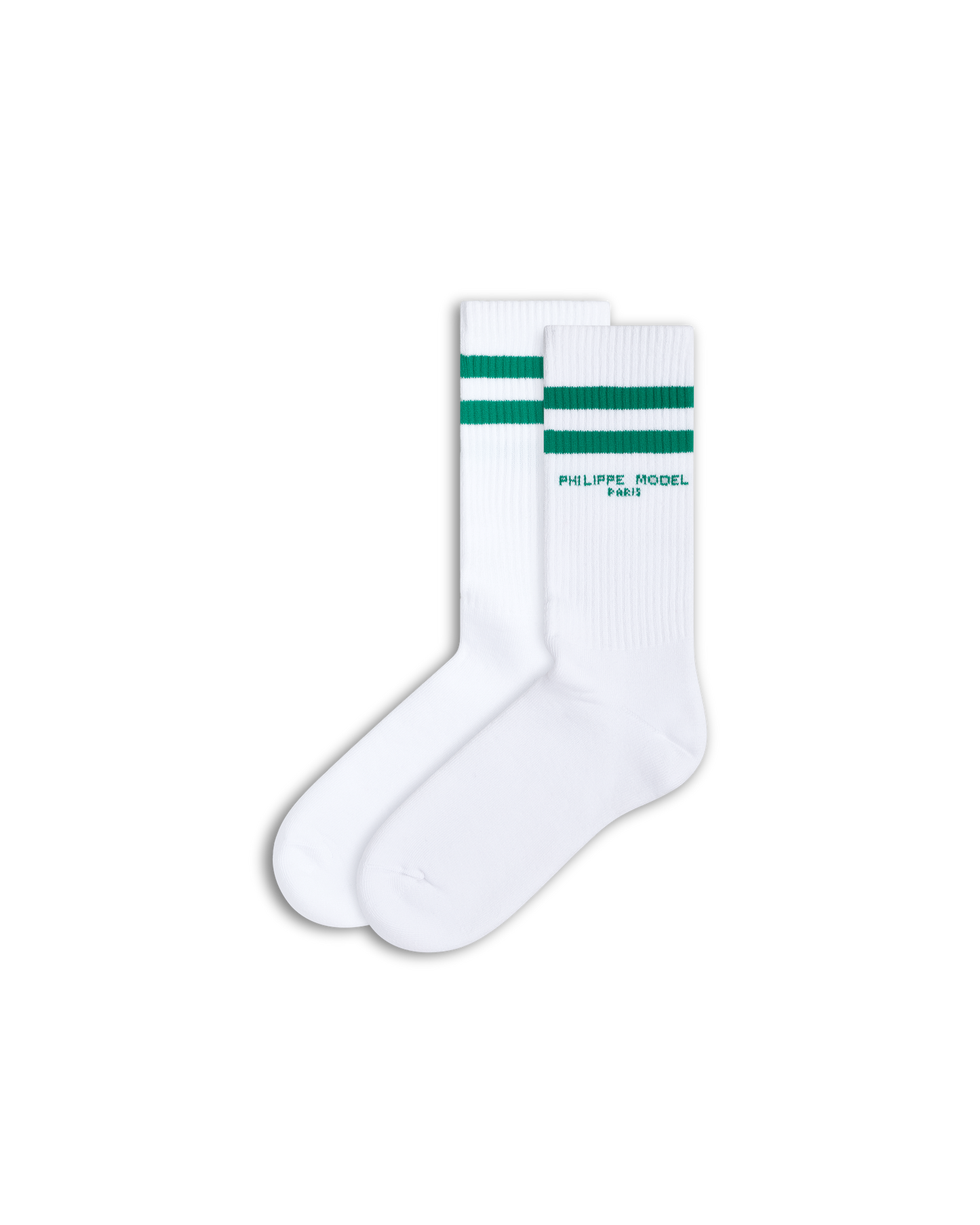 Calzini in Cotone, Bianco Verde