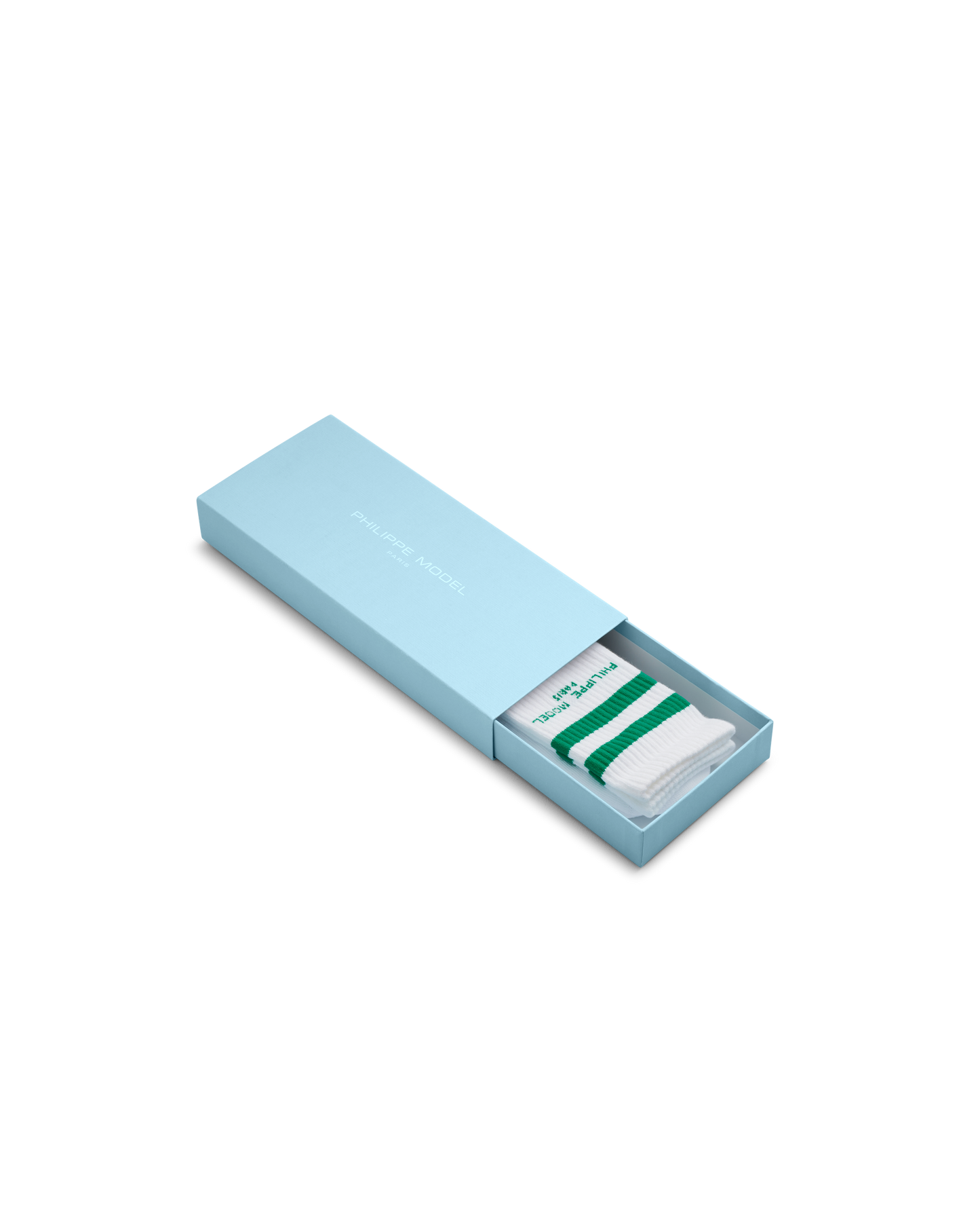 Calzini in Cotone, Bianco Verde