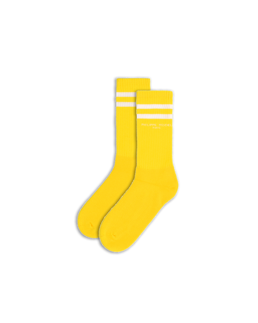 Calzini in Cotone, Giallo Bianco