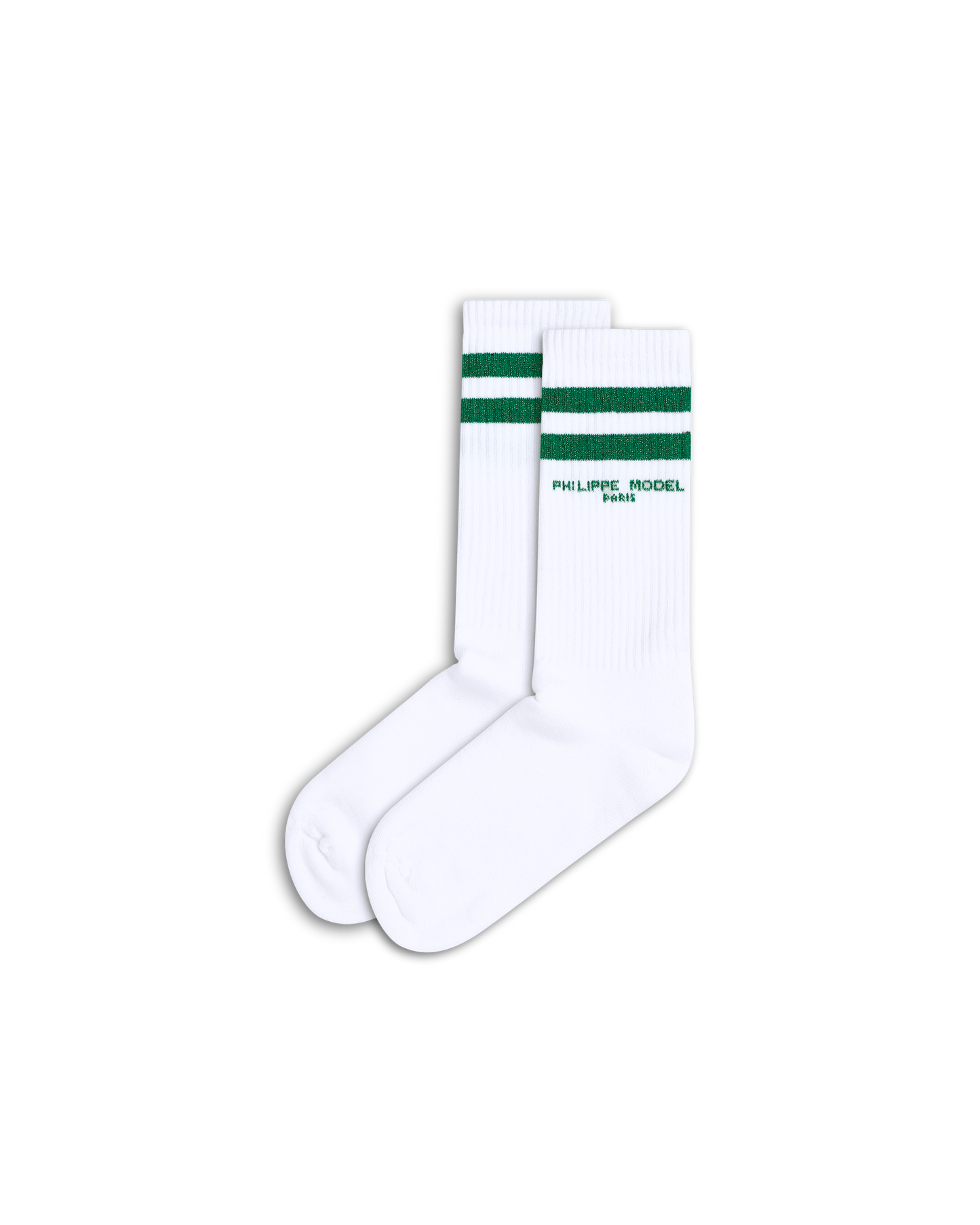 Calzini in Cotone, Bianco Verde