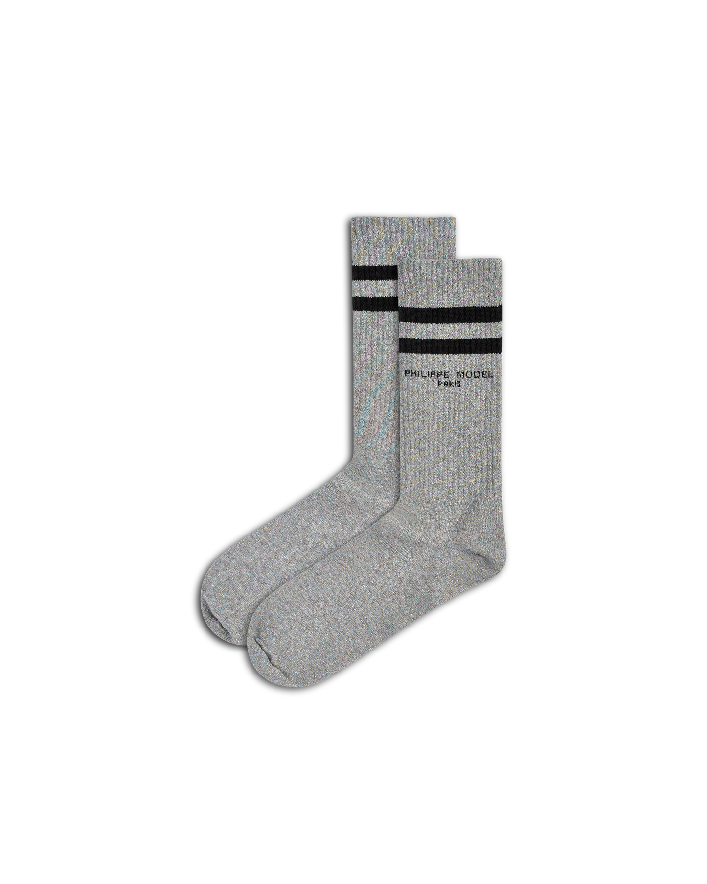 Socks in Cotton And Glitter, Grey
