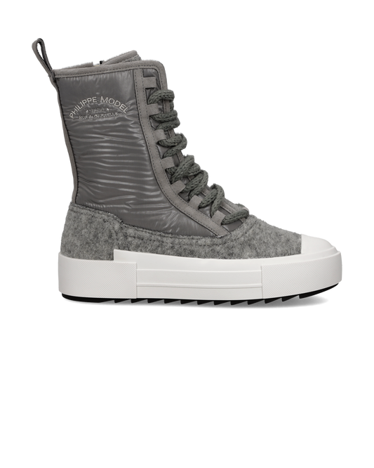 Sneakers Paris Haute Donna, Grigio