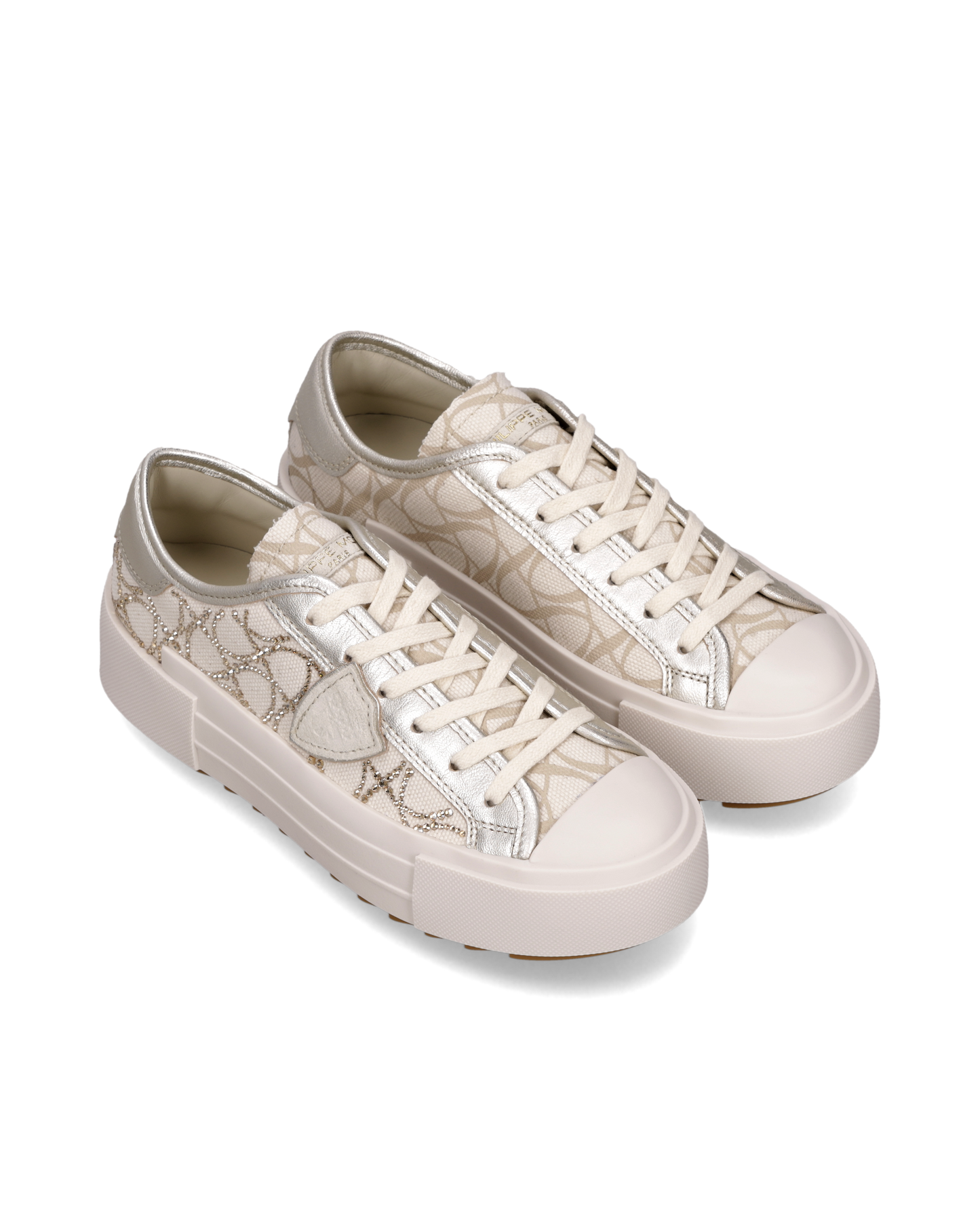 Sneakers Paris Haute Donna, Beige 