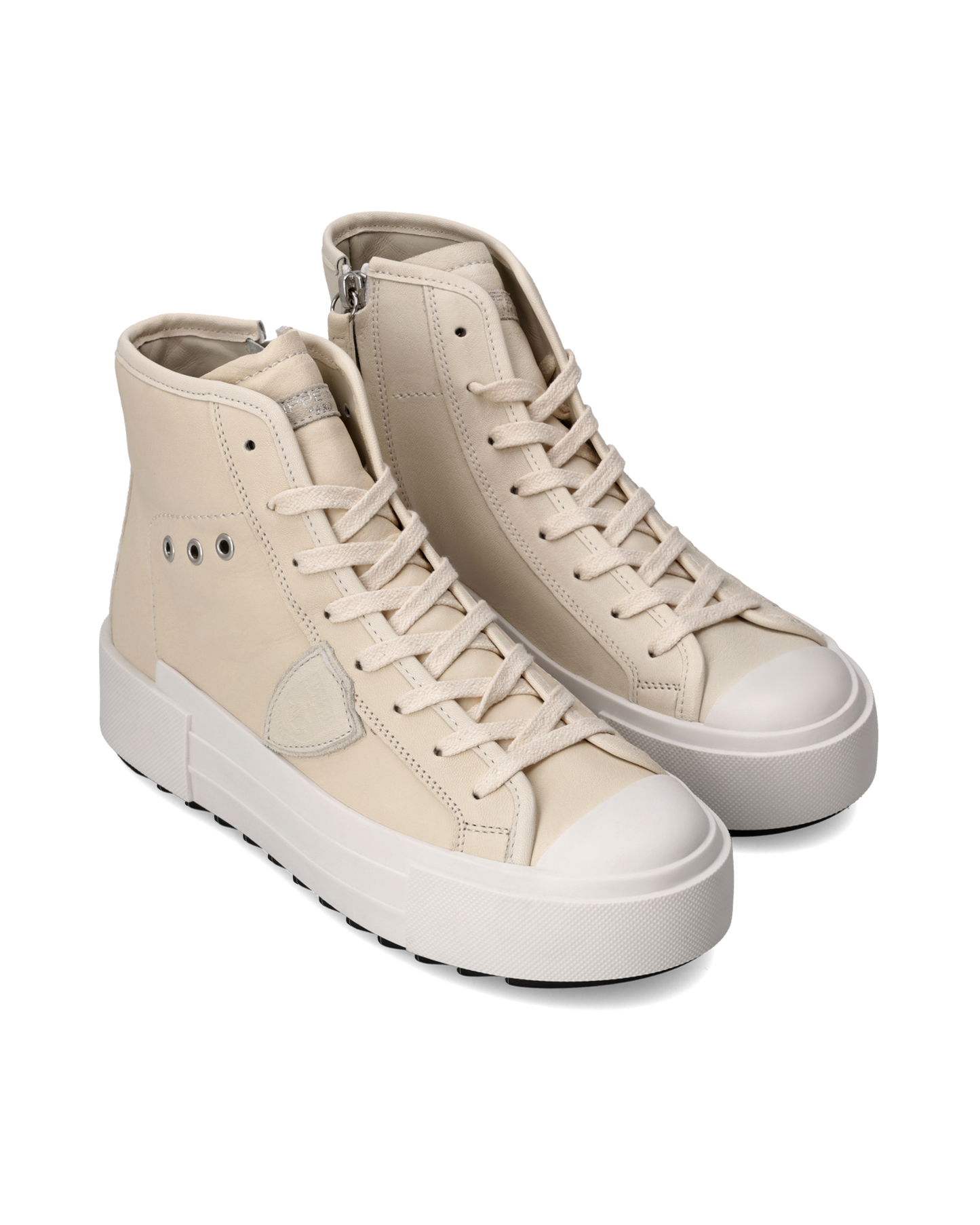 Sneaker Paris Haute Donna, Latte