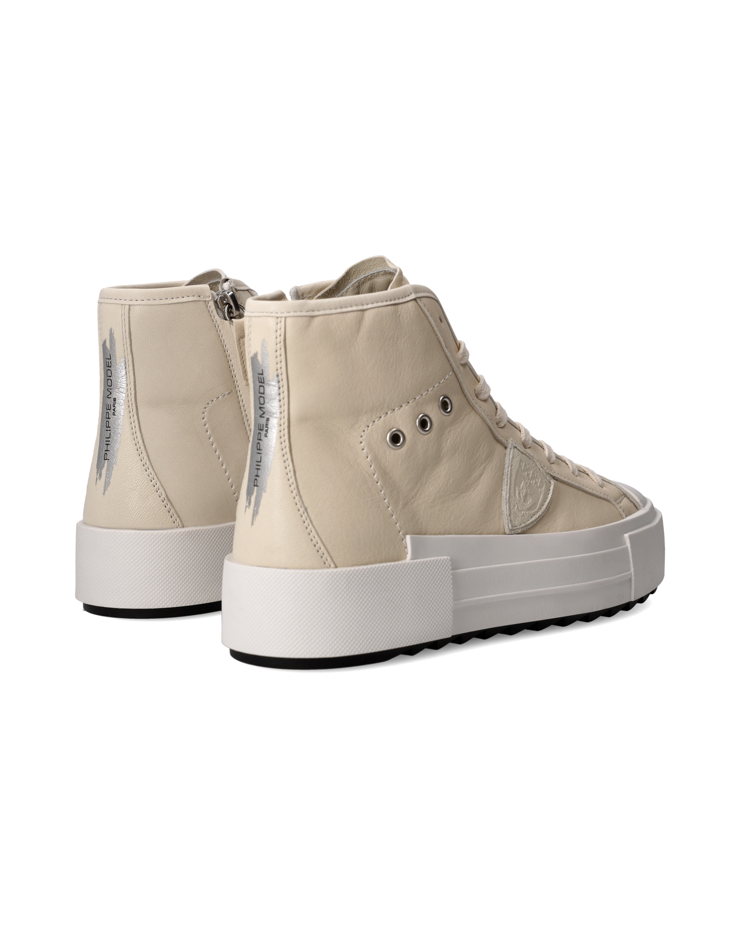 Sneaker Paris Haute Donna, Latte