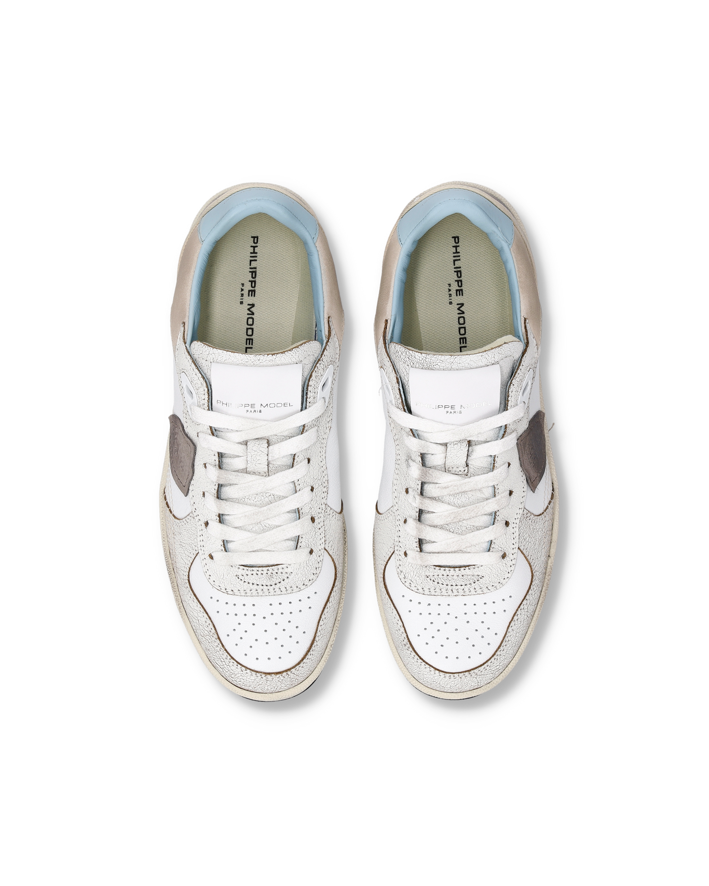 Sneakers Pgal Donna, Bianco Azzurro Cielo 