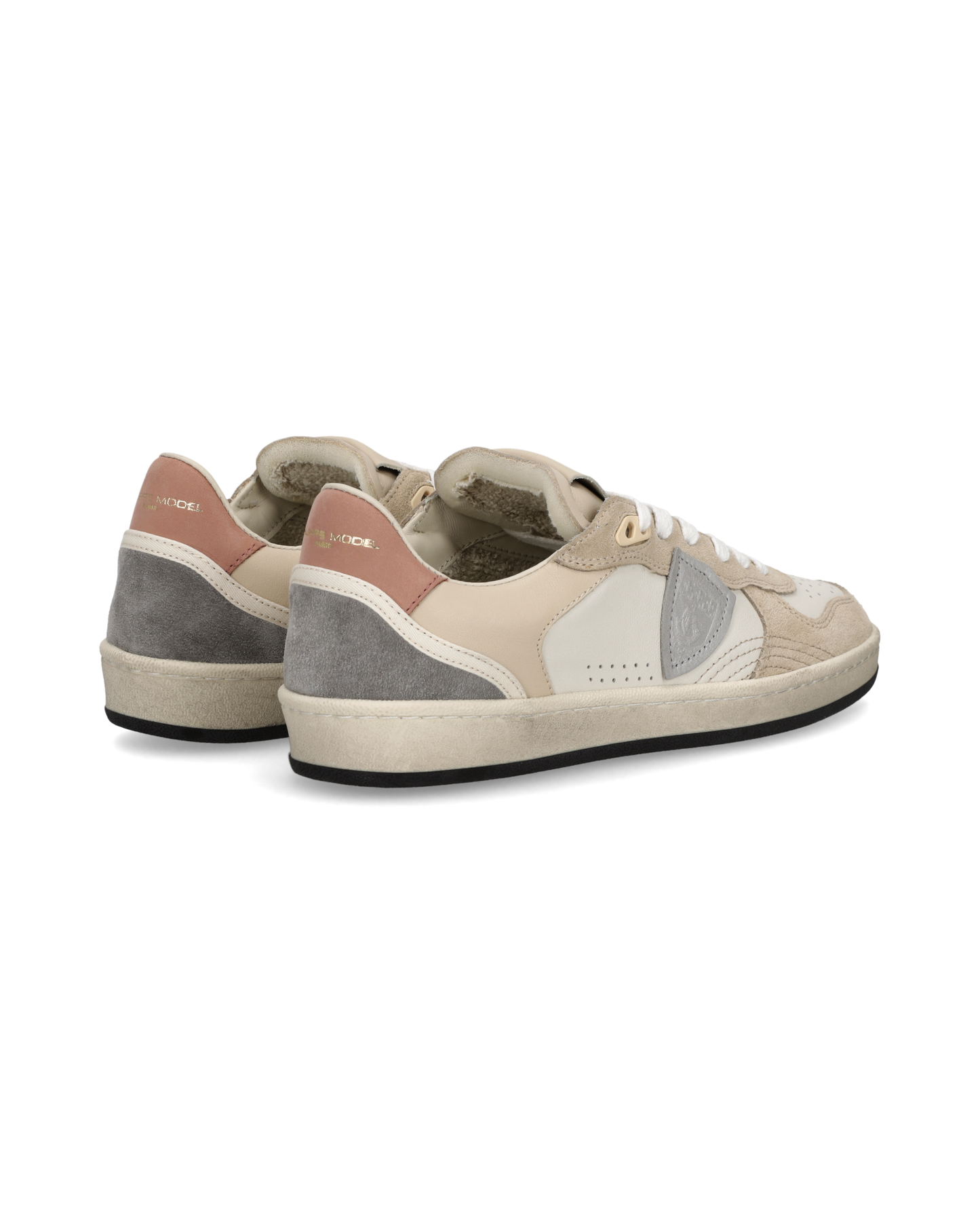 Baskets Pgal Femme, Lait Beige et Vieux Rose