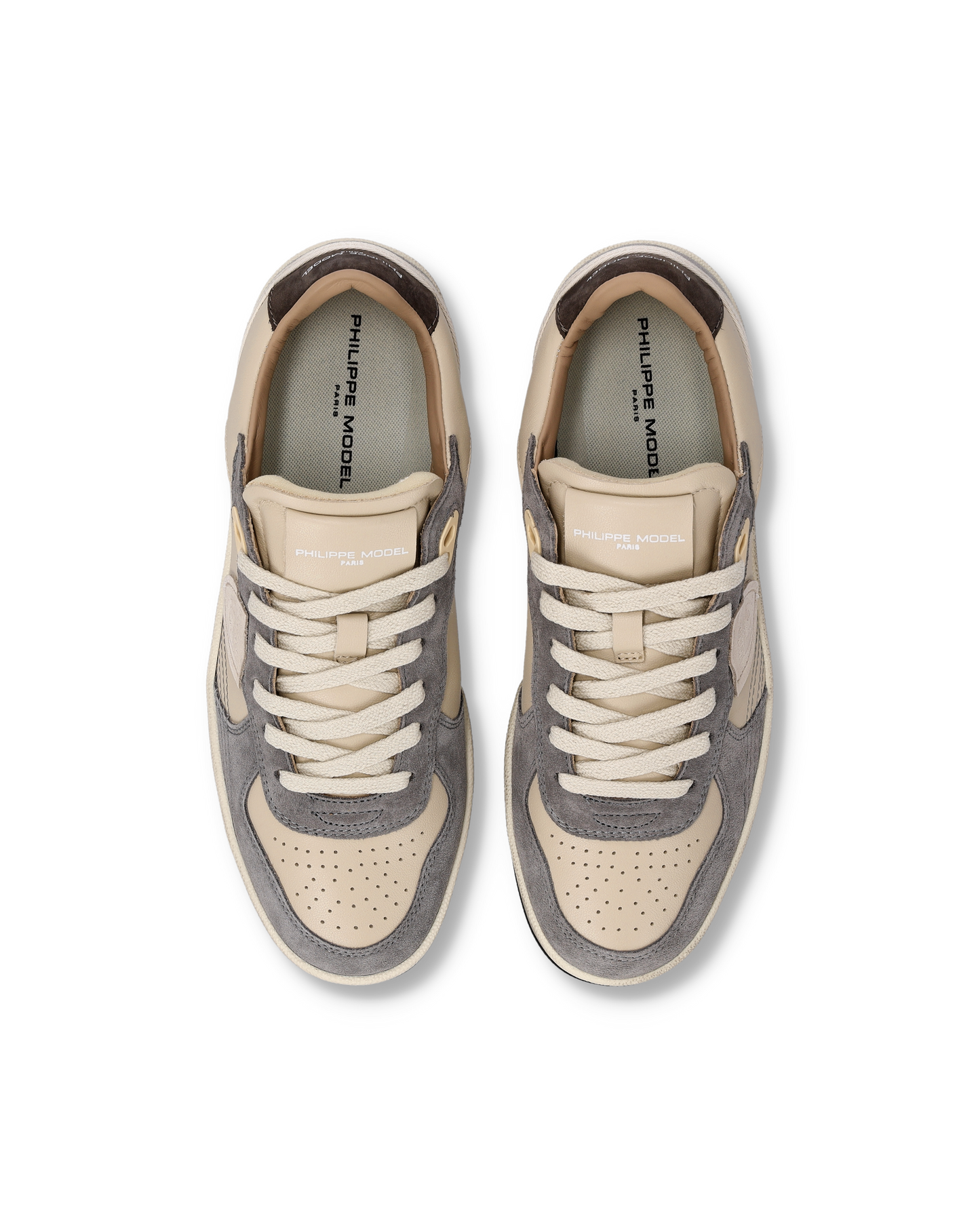 Baskets Pgal Femme, Beige Gris et Marron