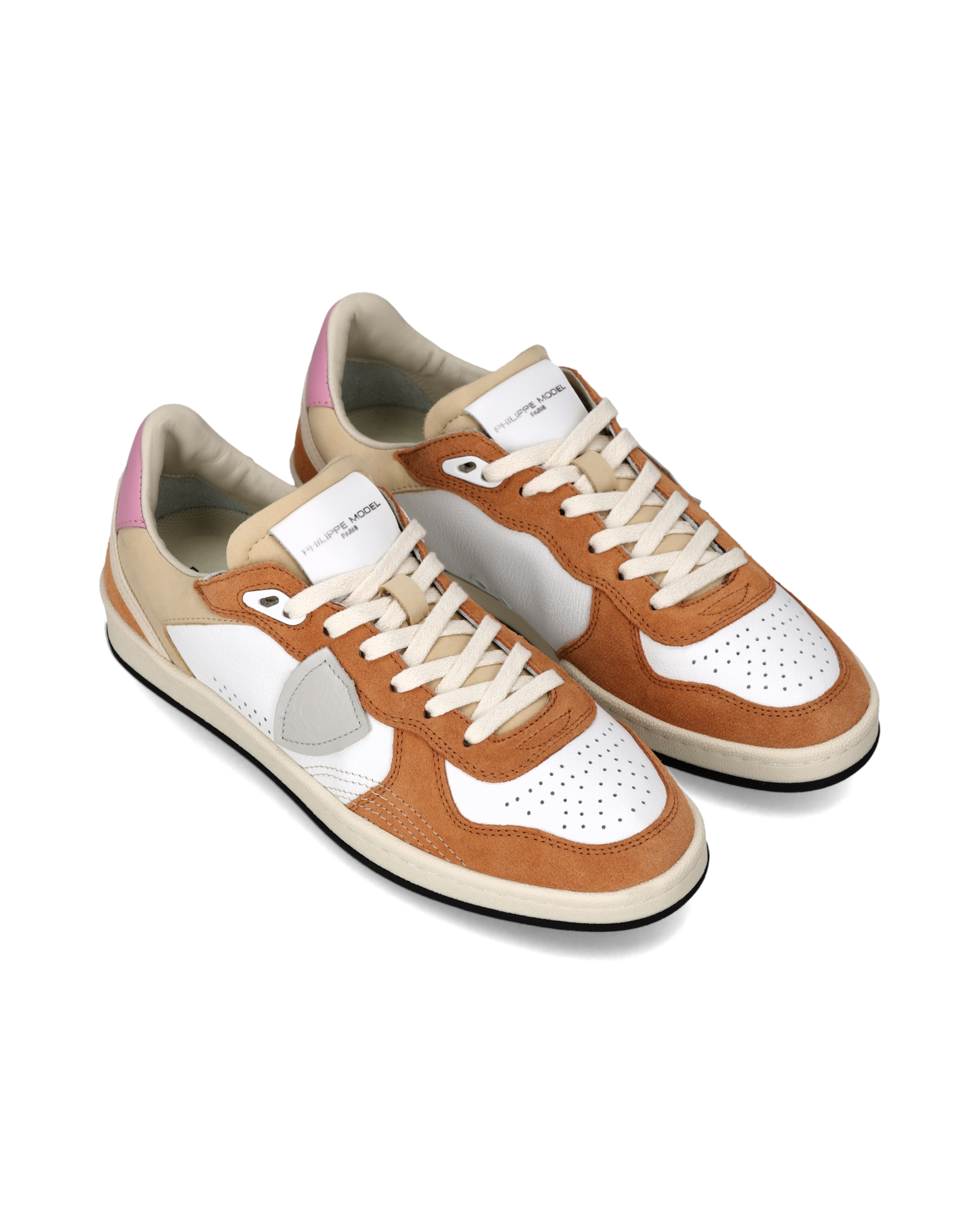 Zapatillas Pgal Para Mujer, Blanco y Coral