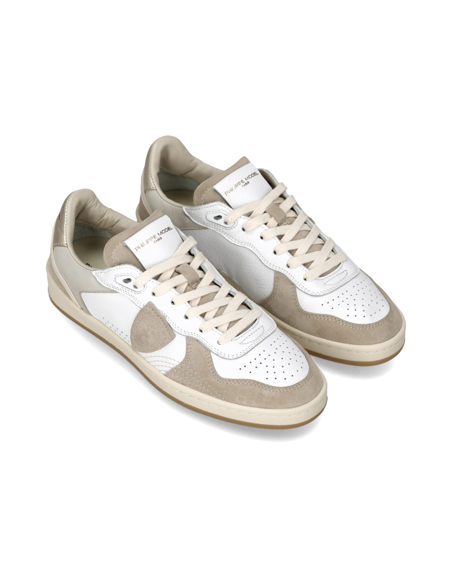 Sneakers Pgal Donna, Bianco e  Sabbia