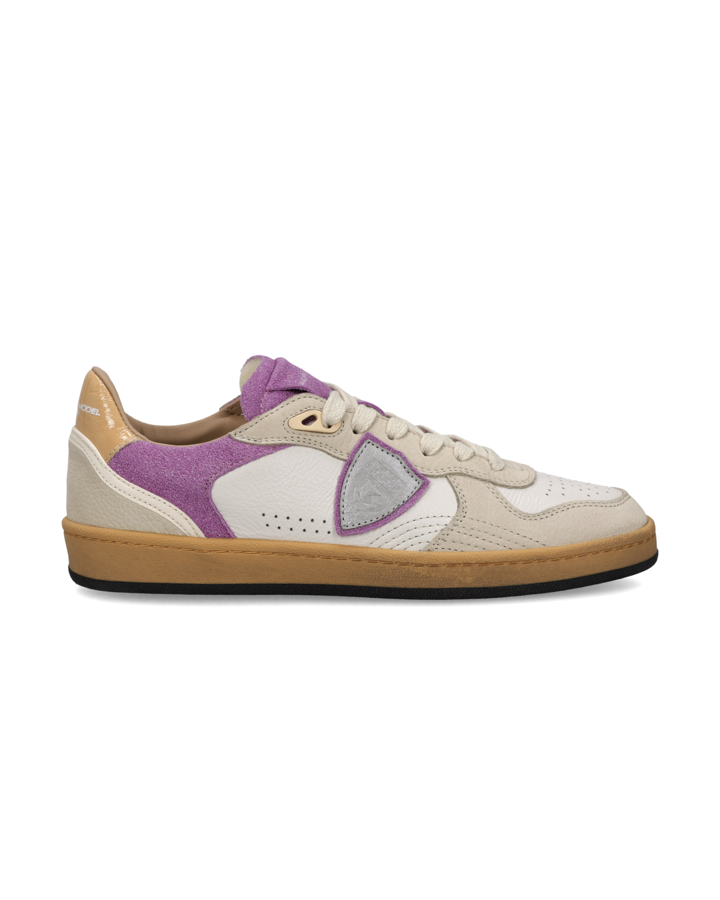 Zapatillas Pgal Para Mujer, Blanco Fucsia y Beis