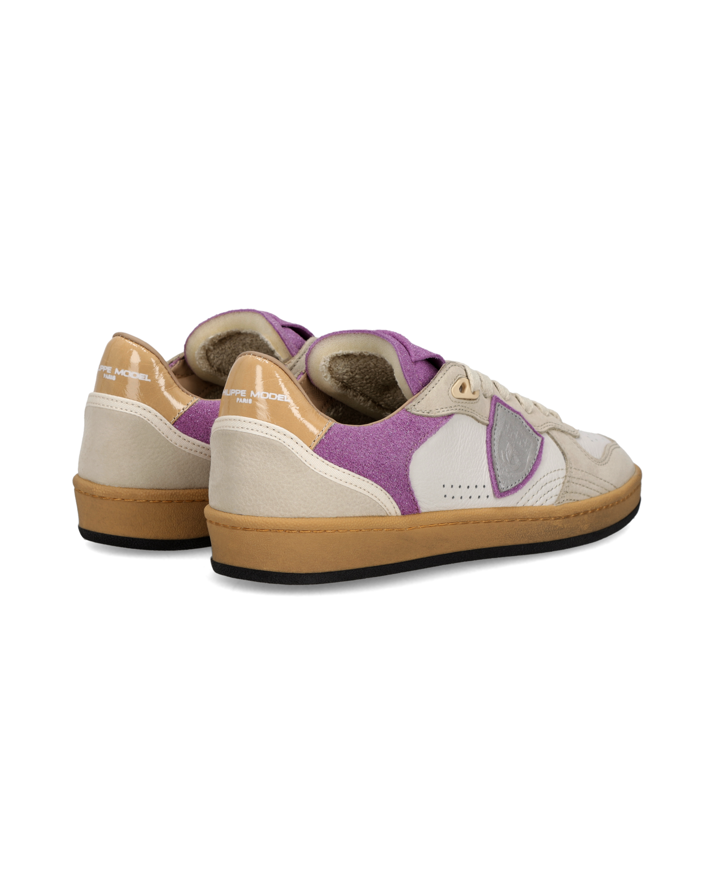 Zapatillas Pgal Para Mujer, Blanco Fucsia y Beis