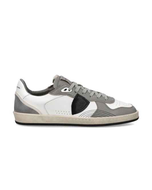 Baskets Pgal Homme, Blanc Gris et Noir