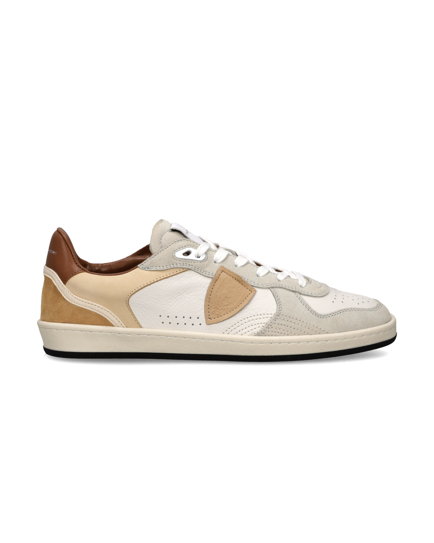 Sneakers Pgal Men, Milk White Beige Brown