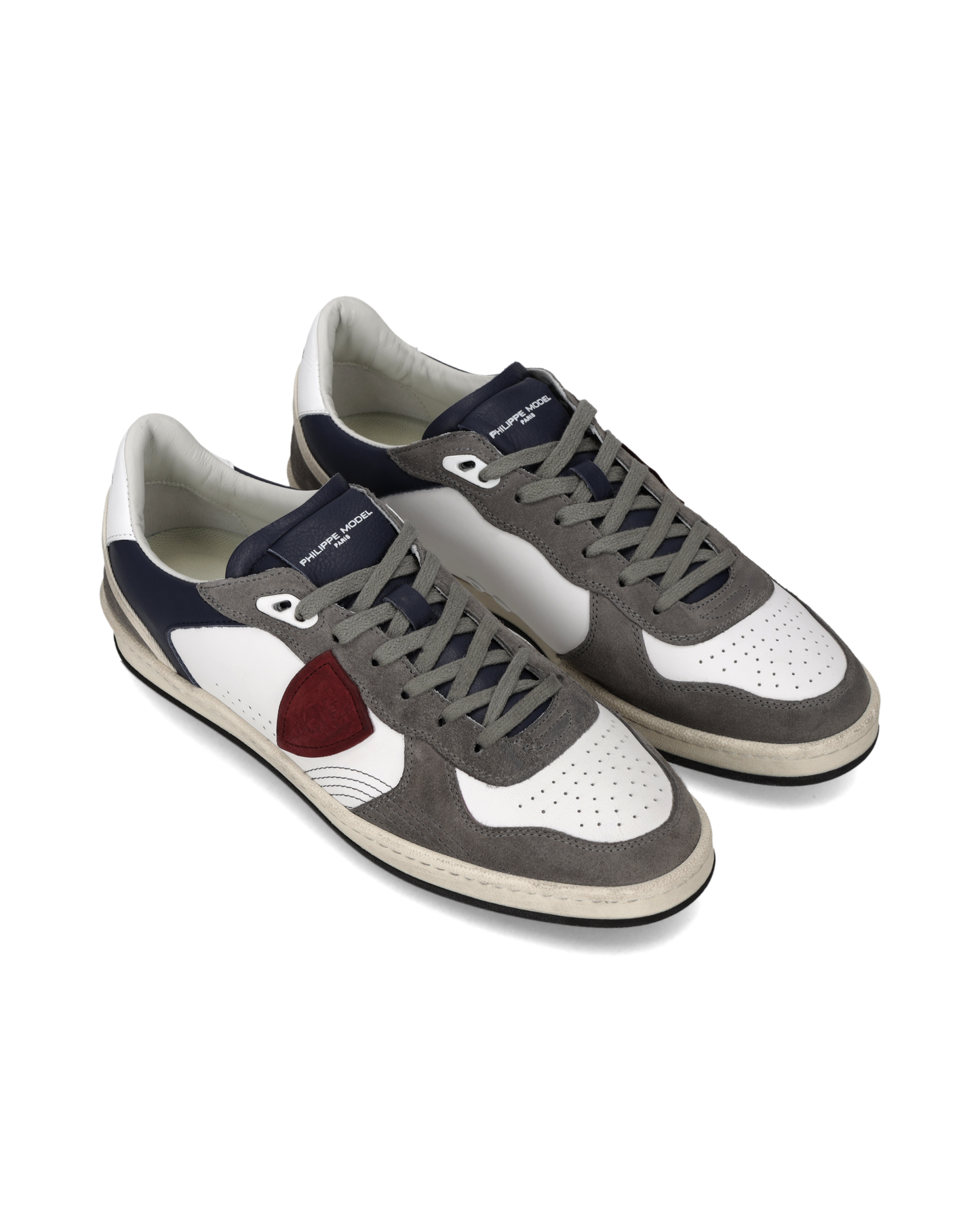 Zapatillas Pgal Para Hombre, Blanco Gris y Azul