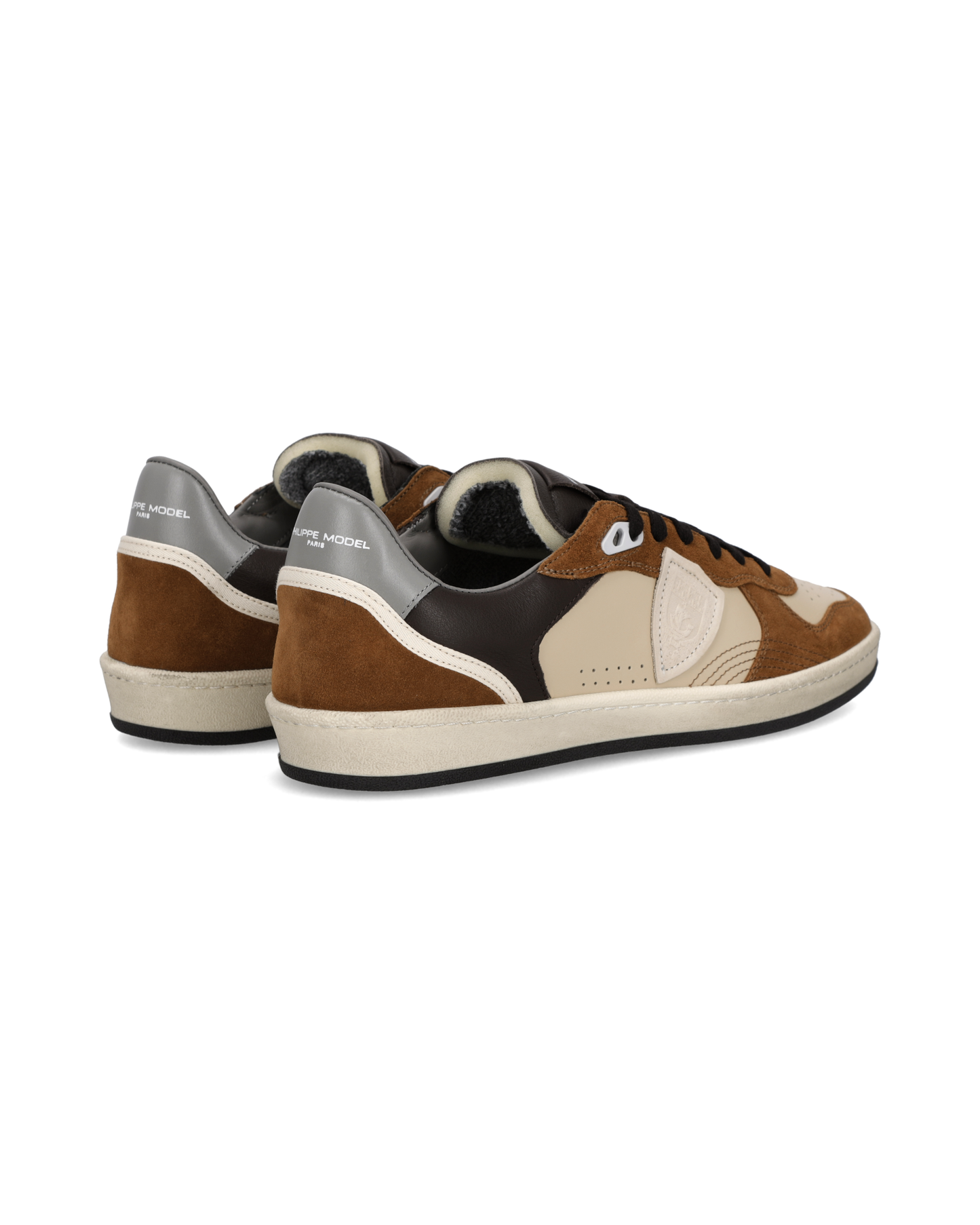 Baskets Pgal Homme, Beige Cognac et Gris