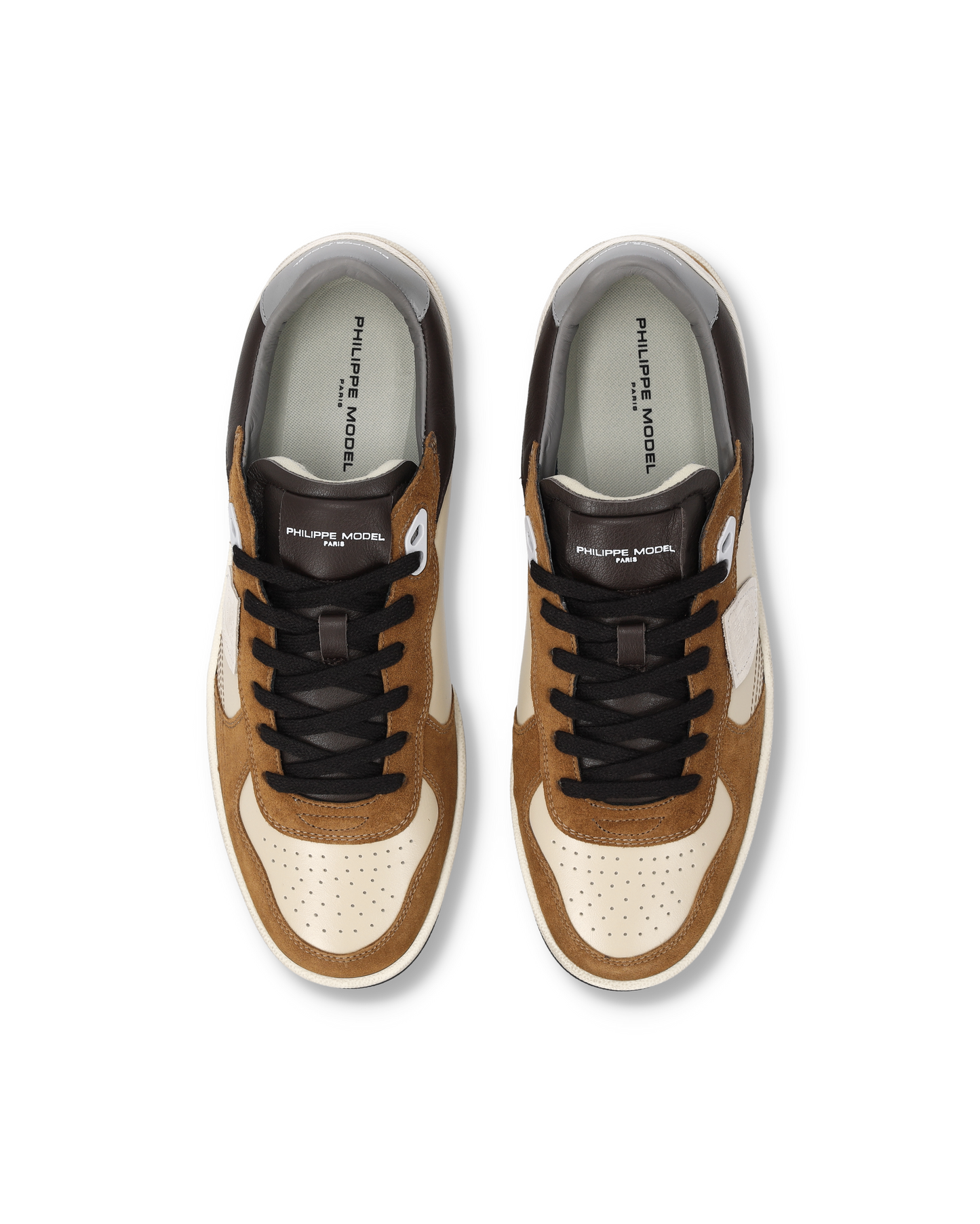 Baskets Pgal Homme, Beige Cognac et Gris