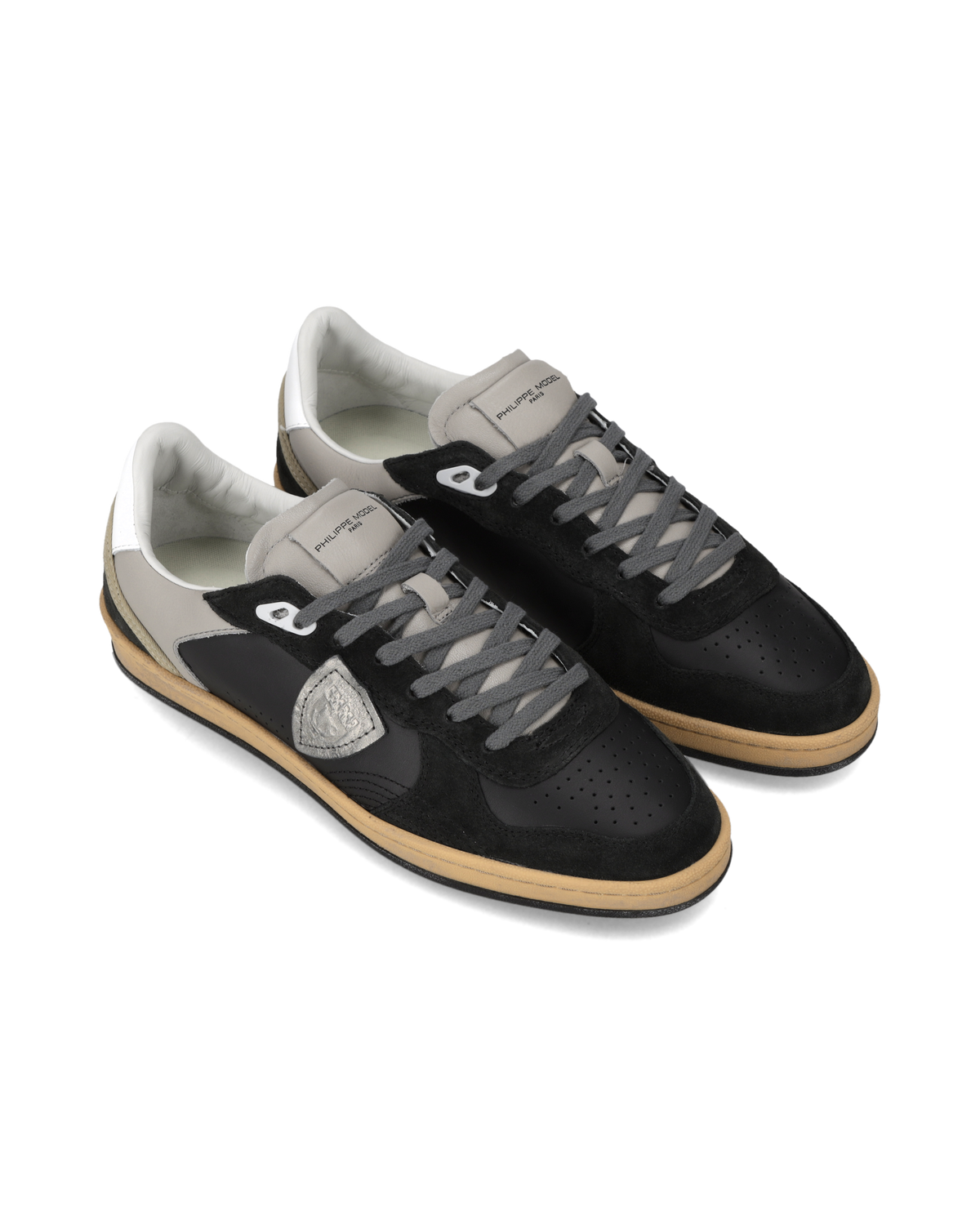 Zapatillas Pgal Para Hombre, Negro Gris Antracita