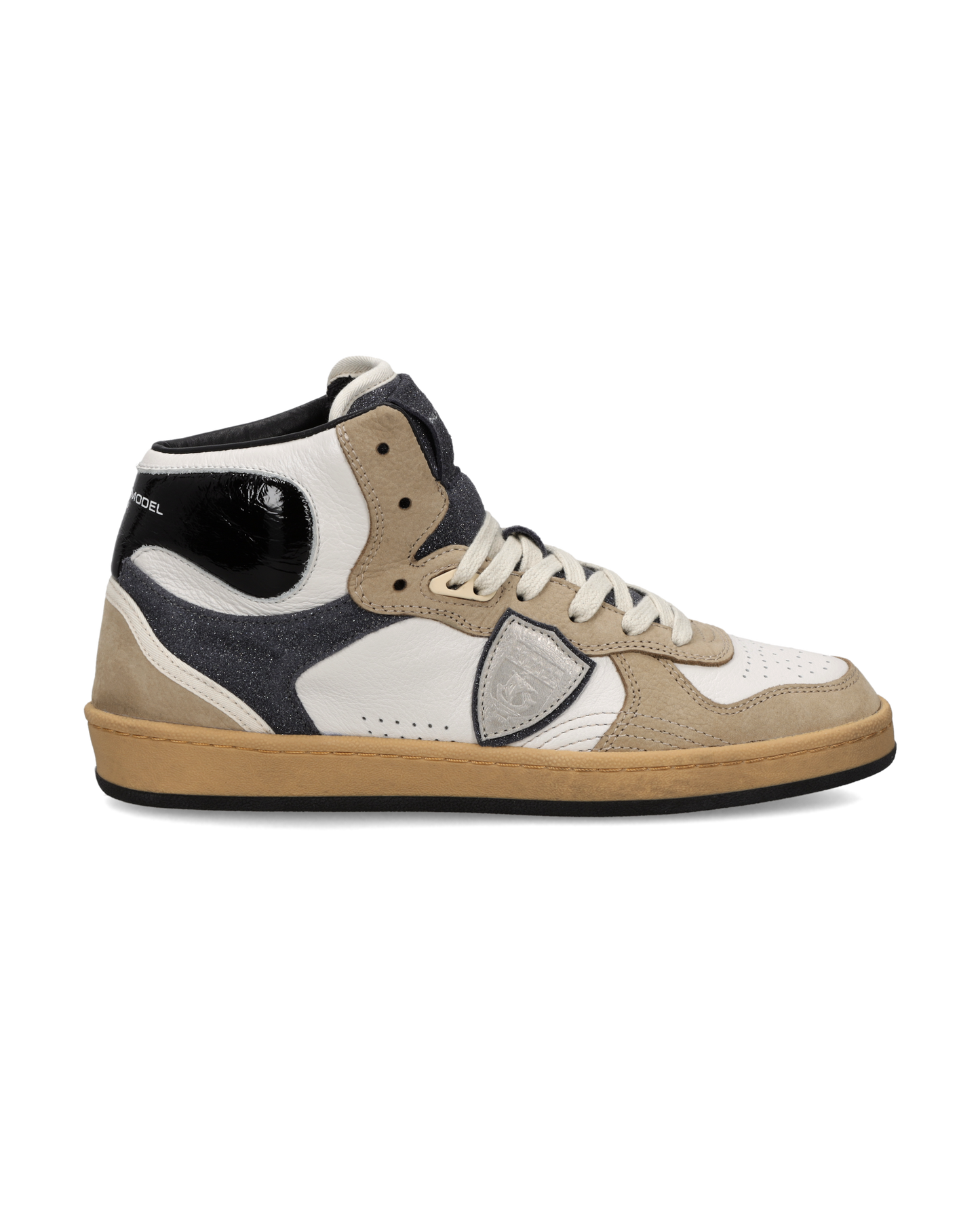 Sneakers Pgal für Damen, Weiß Schwarz Beige