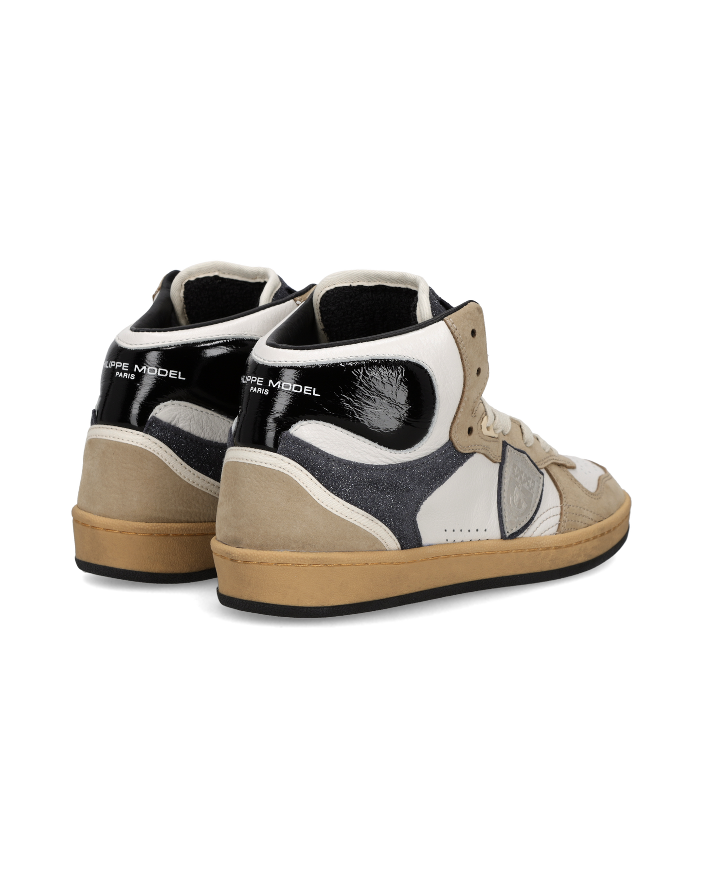 Sneakers Pgal für Damen, Weiß Schwarz Beige