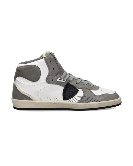 Baskets Pgal Haute Homme, Blanc Gris