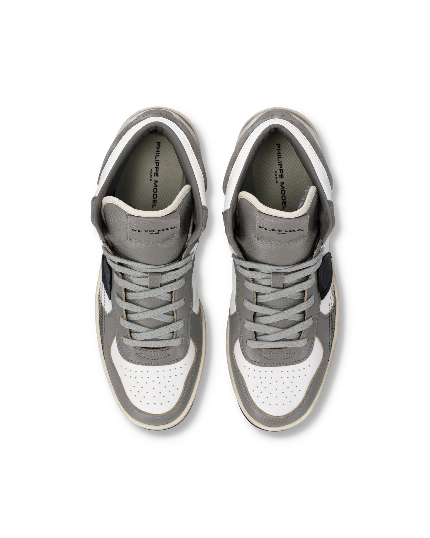 Baskets Pgal Homme, Blanc Gris
