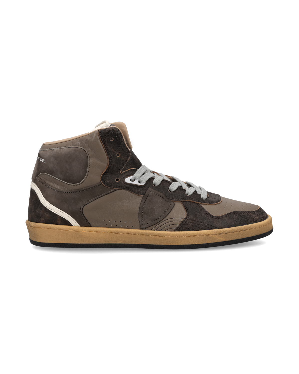 Zapatillas Pgal Altas Para Hombre, Marrón