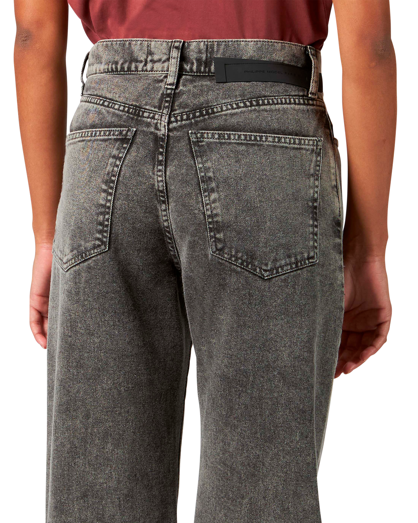 Jeans a Gamba Dritta Nero da Donna