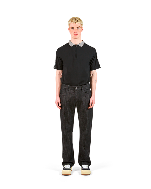 Pantalone Denim Nero da Uomo