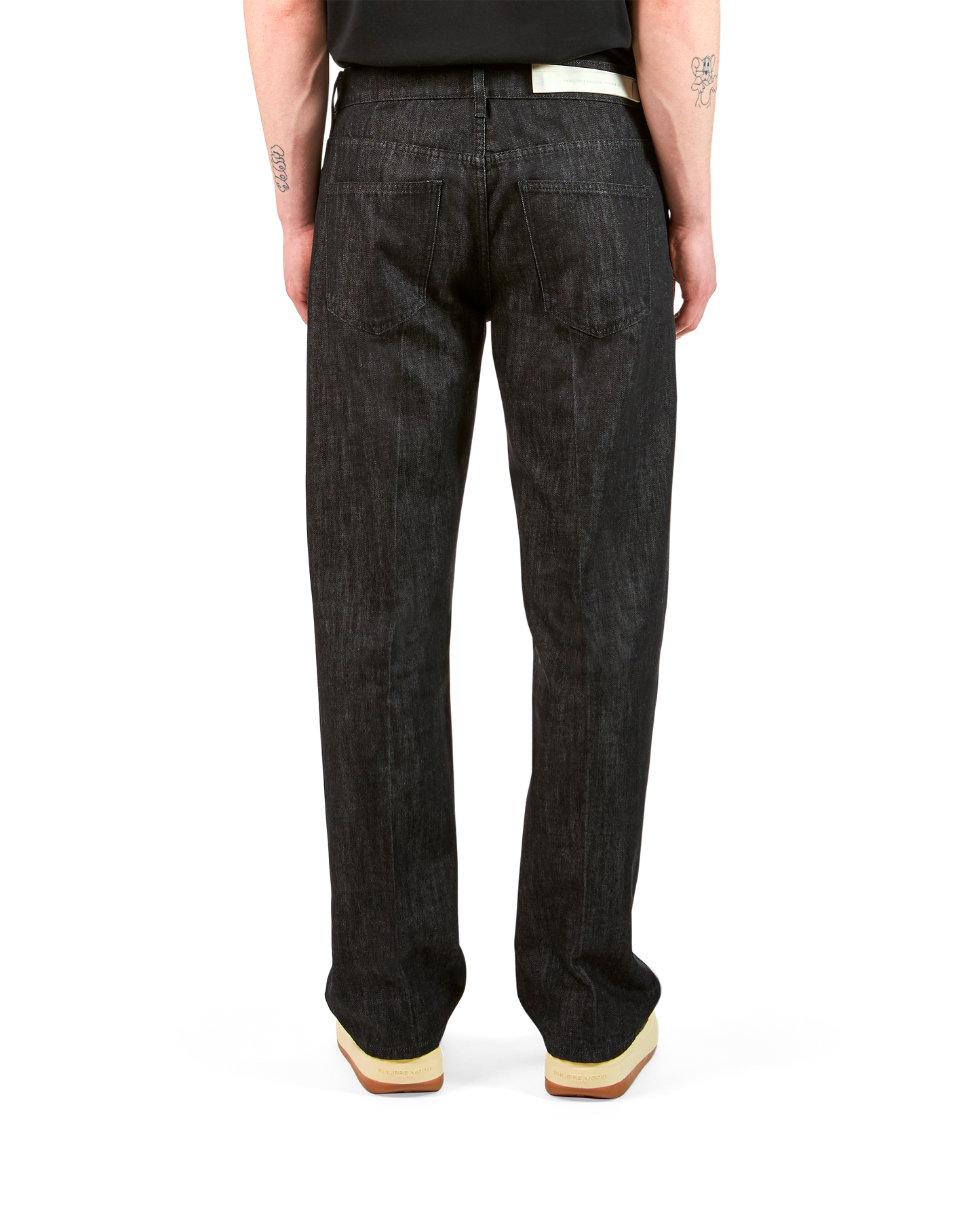 Pantalone Denim Nero da Uomo