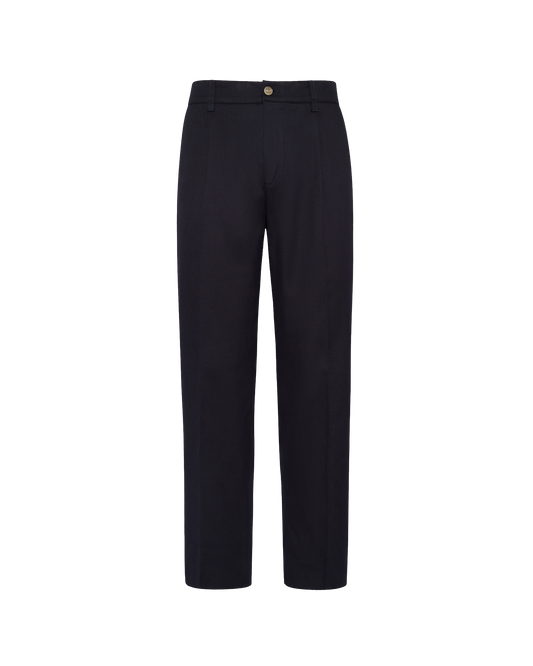 Pantaloni chino Claude da Uomo Blu in Lana