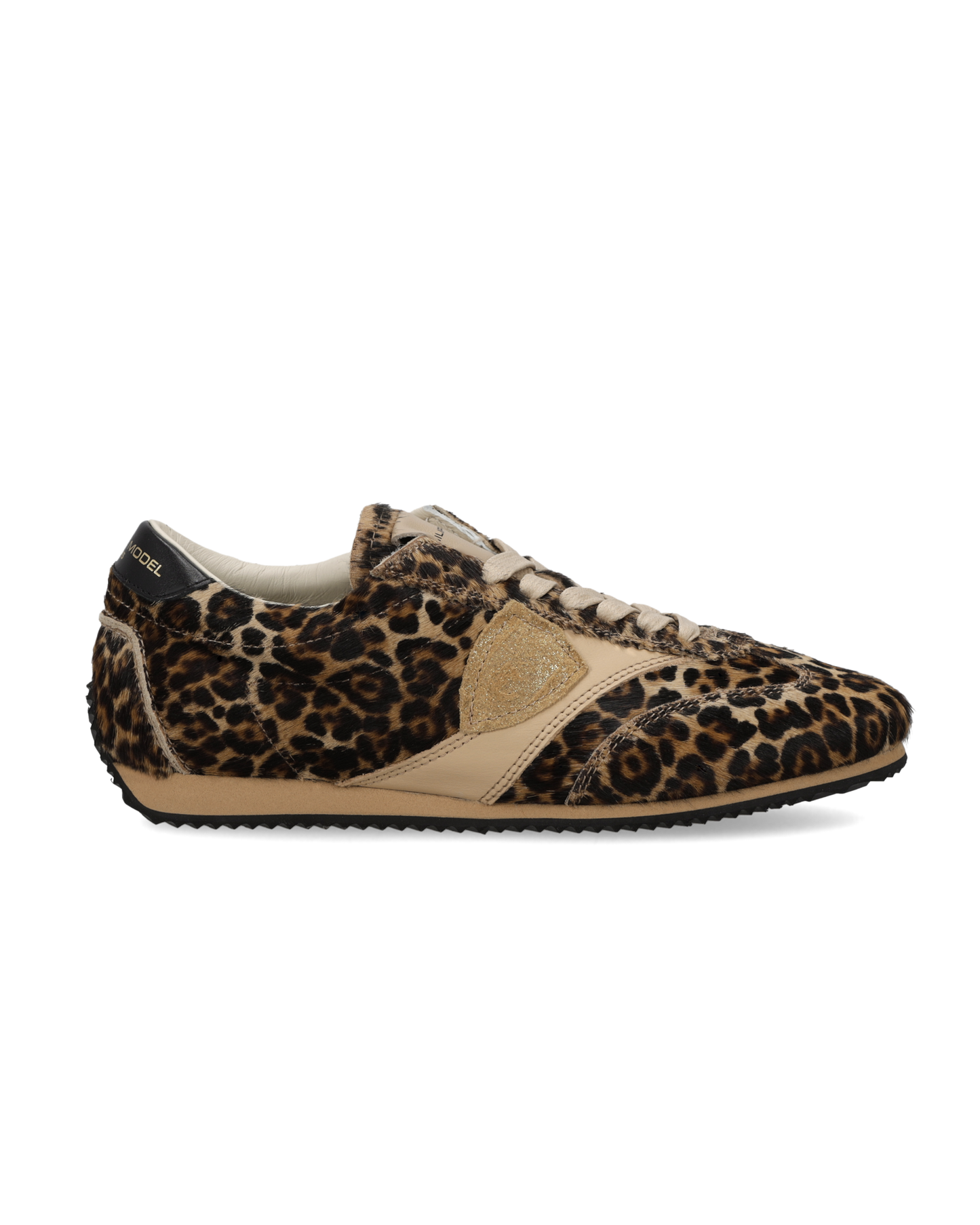 Zapatillas Planche Para Mujer, Negro Animal Print y Beis