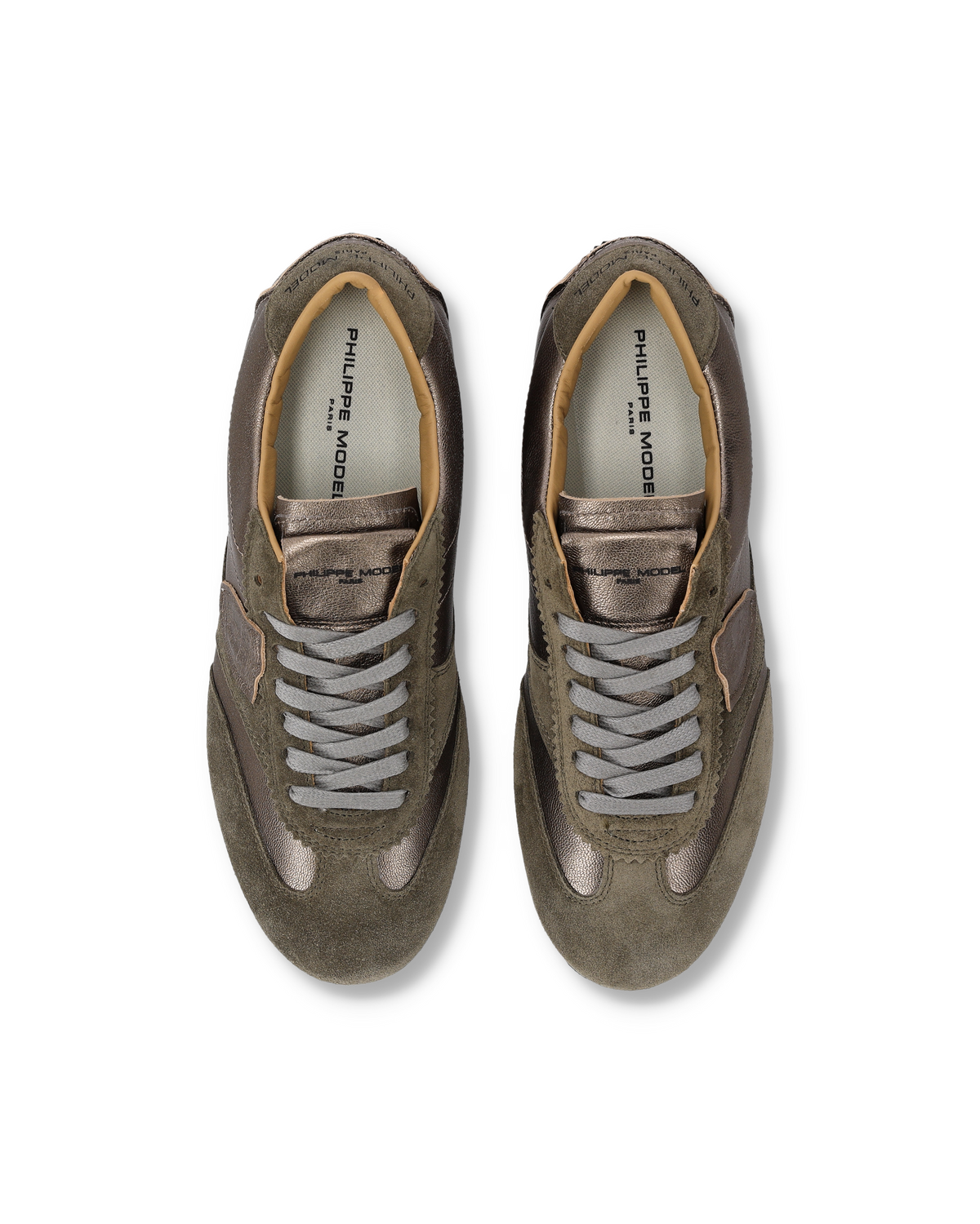 Sneakers Planche Donna, Bronzo Metallizzato Kaki