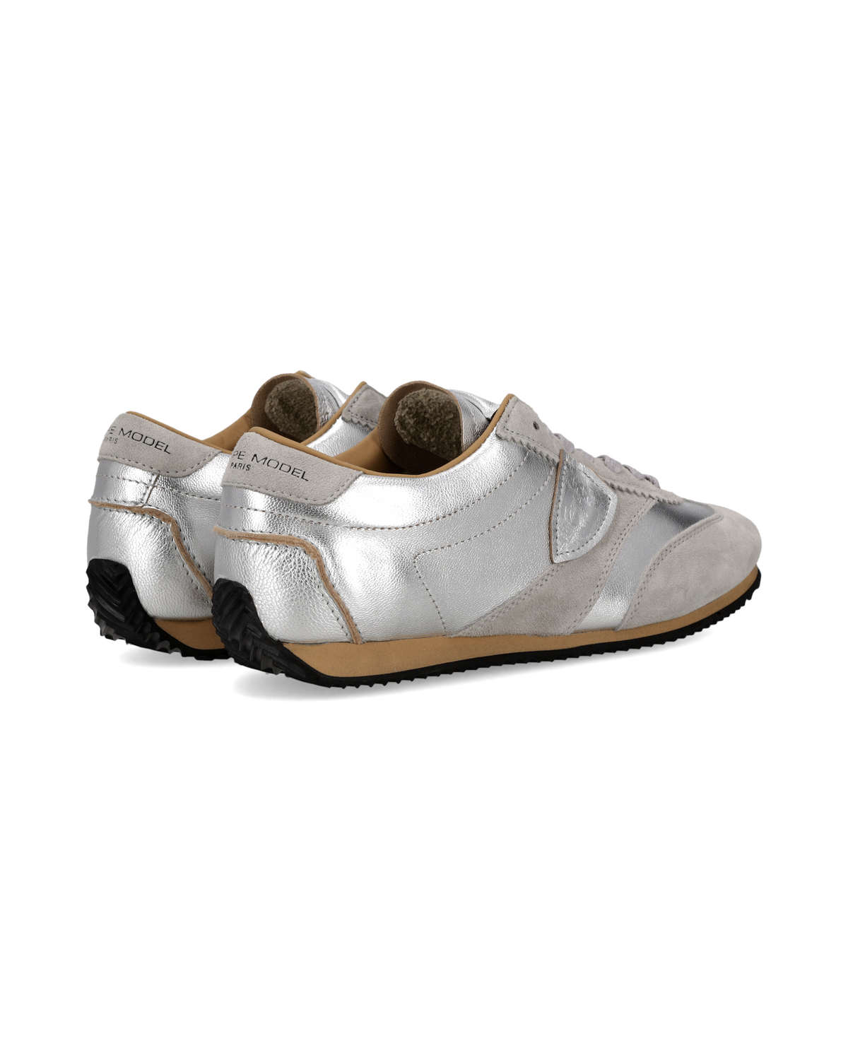 Zapatillas Planche Para Mujer, Plateado Gris