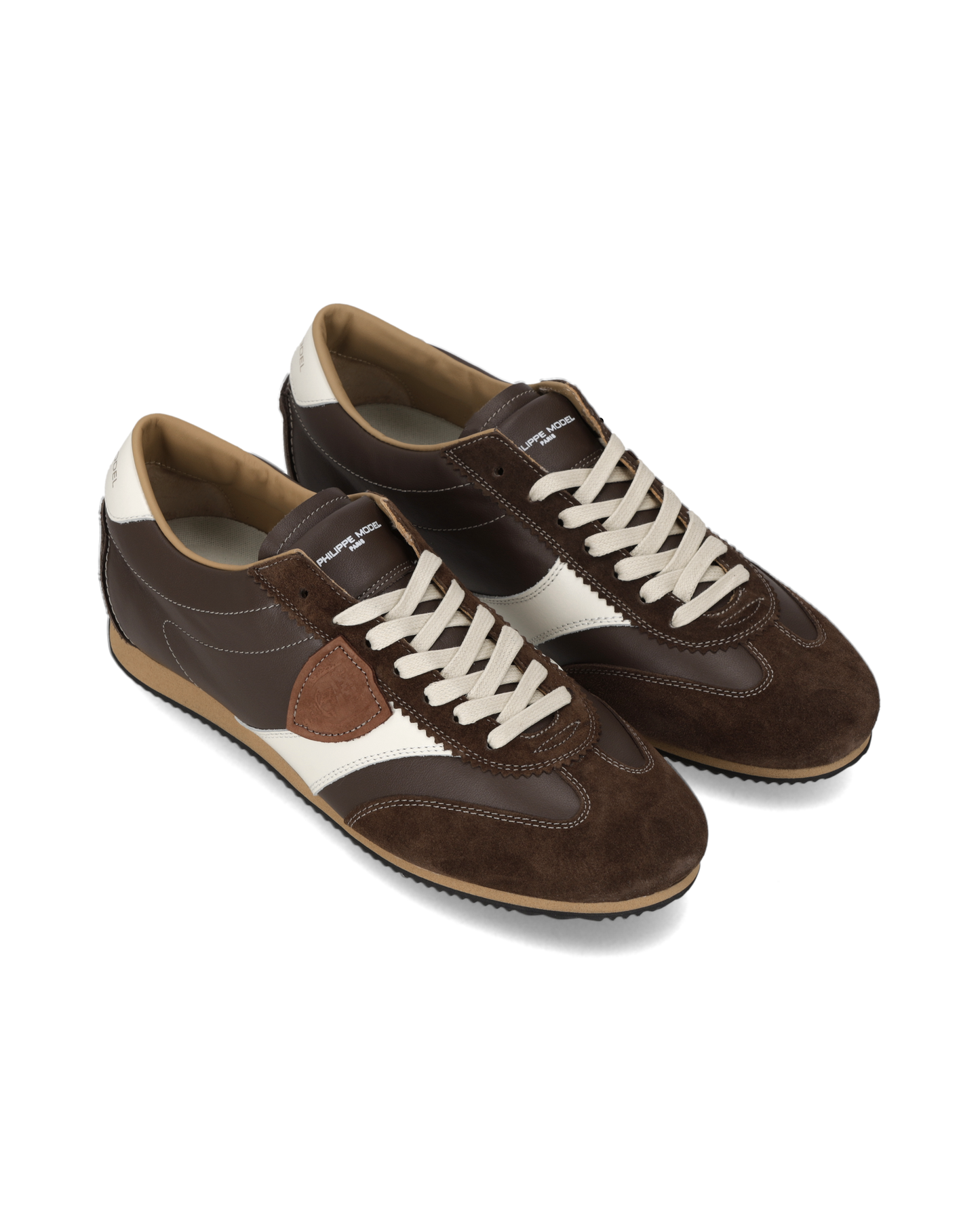 Baskets Planche Homme, Marron Blanc