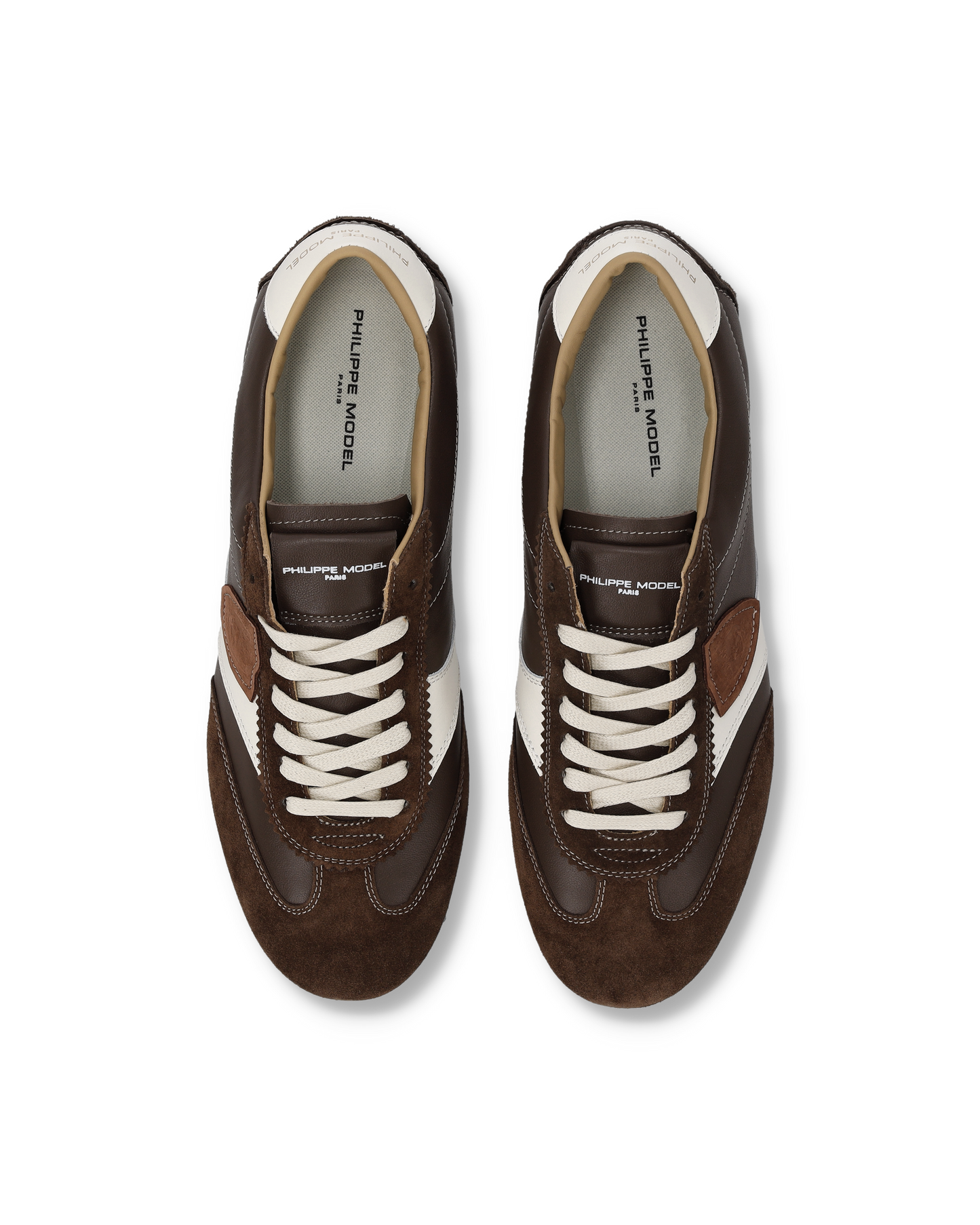 Baskets Planche Homme, Marron Blanc