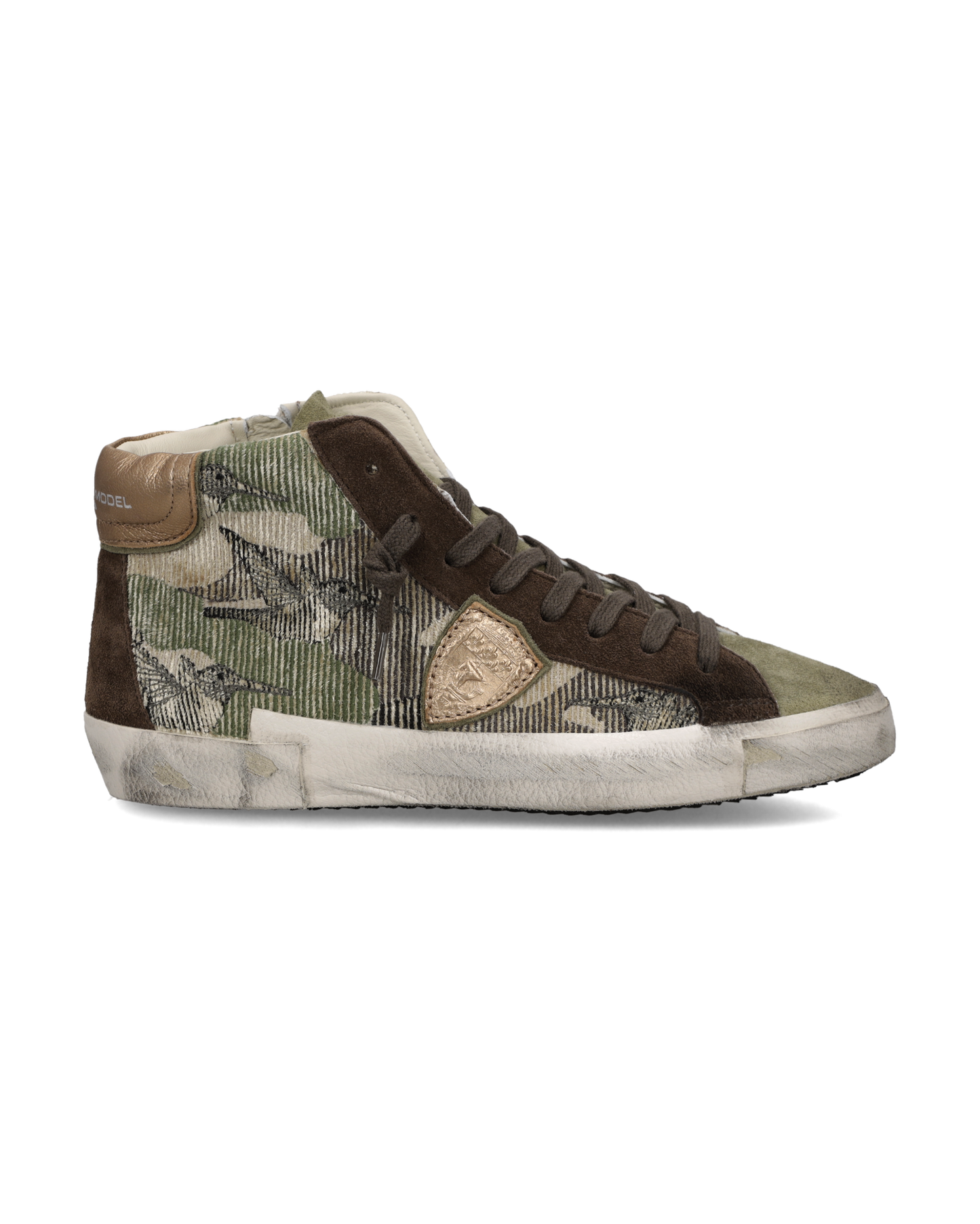 Damessneakers Prsx, Olijfgroen Bruin