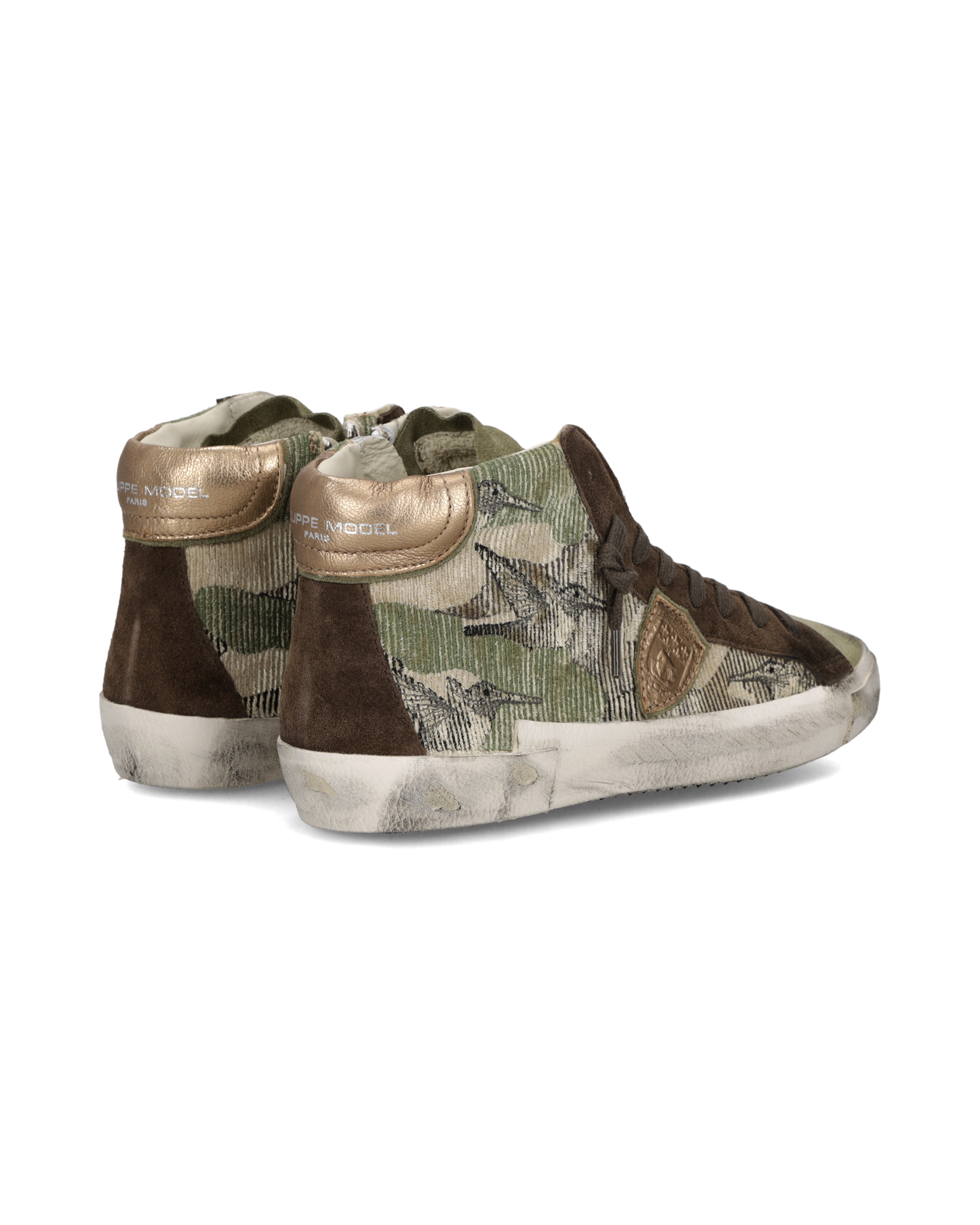 Damessneakers Prsx, Olijfgroen Bruin