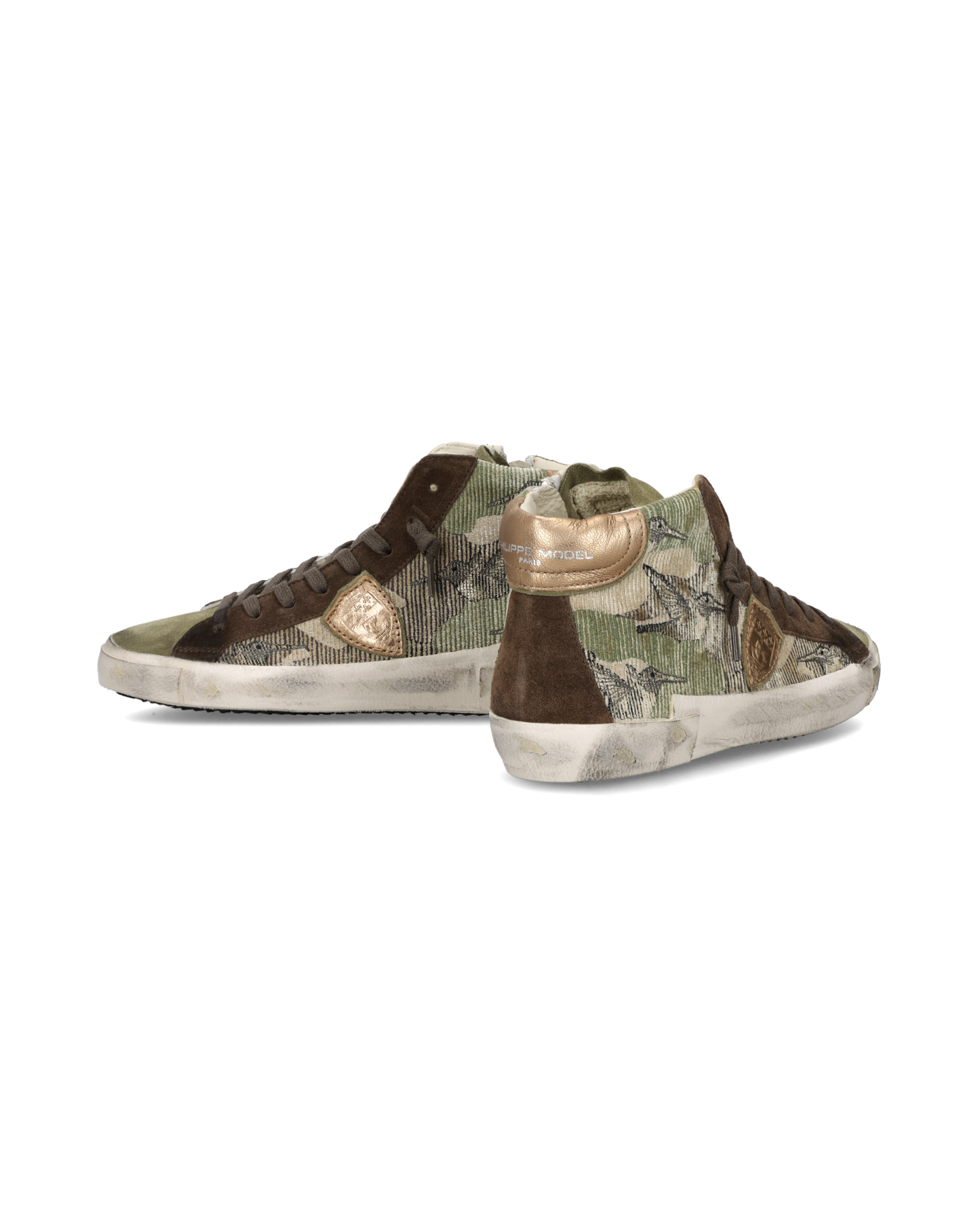 Damessneakers Prsx, Olijfgroen Bruin