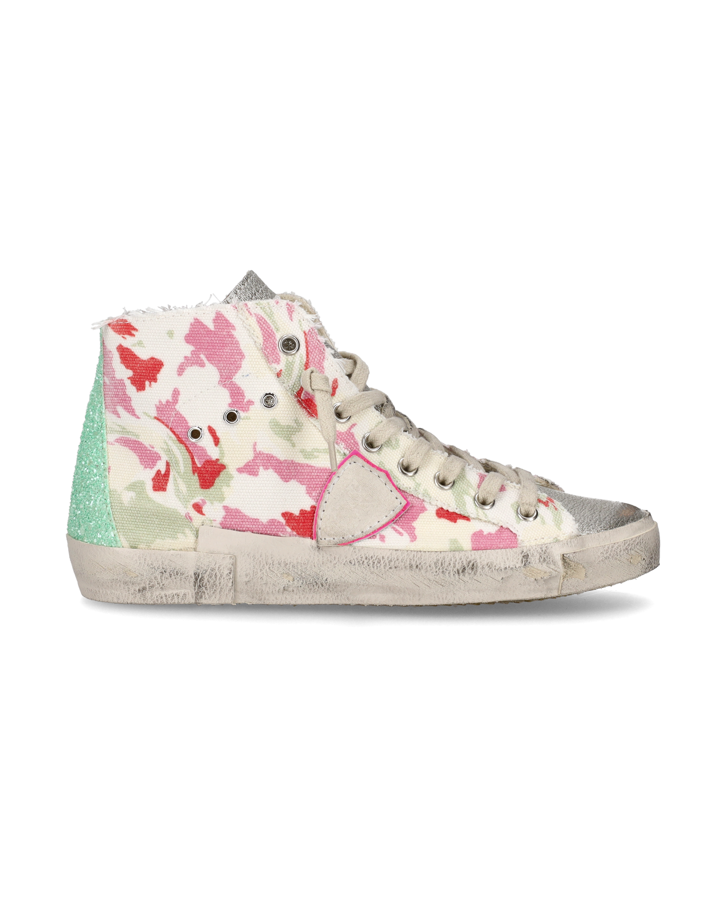 Sneaker alte Prsx High donna - verde e fucsia