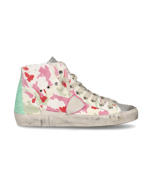 Sneaker alte Prsx High donna - verde e fucsia